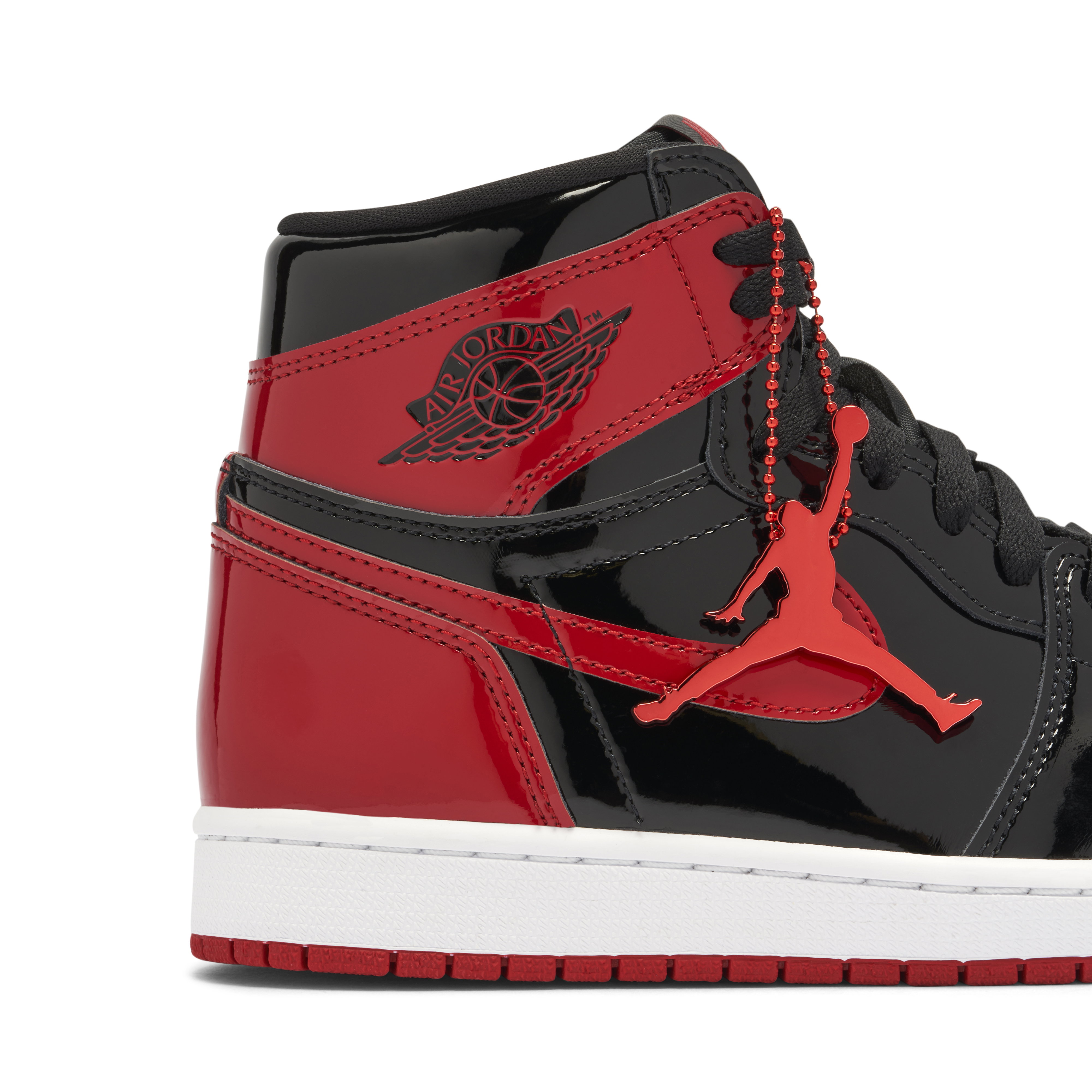 Air Jordan 1 High OG Bred Patent | 555088-063 | Laced