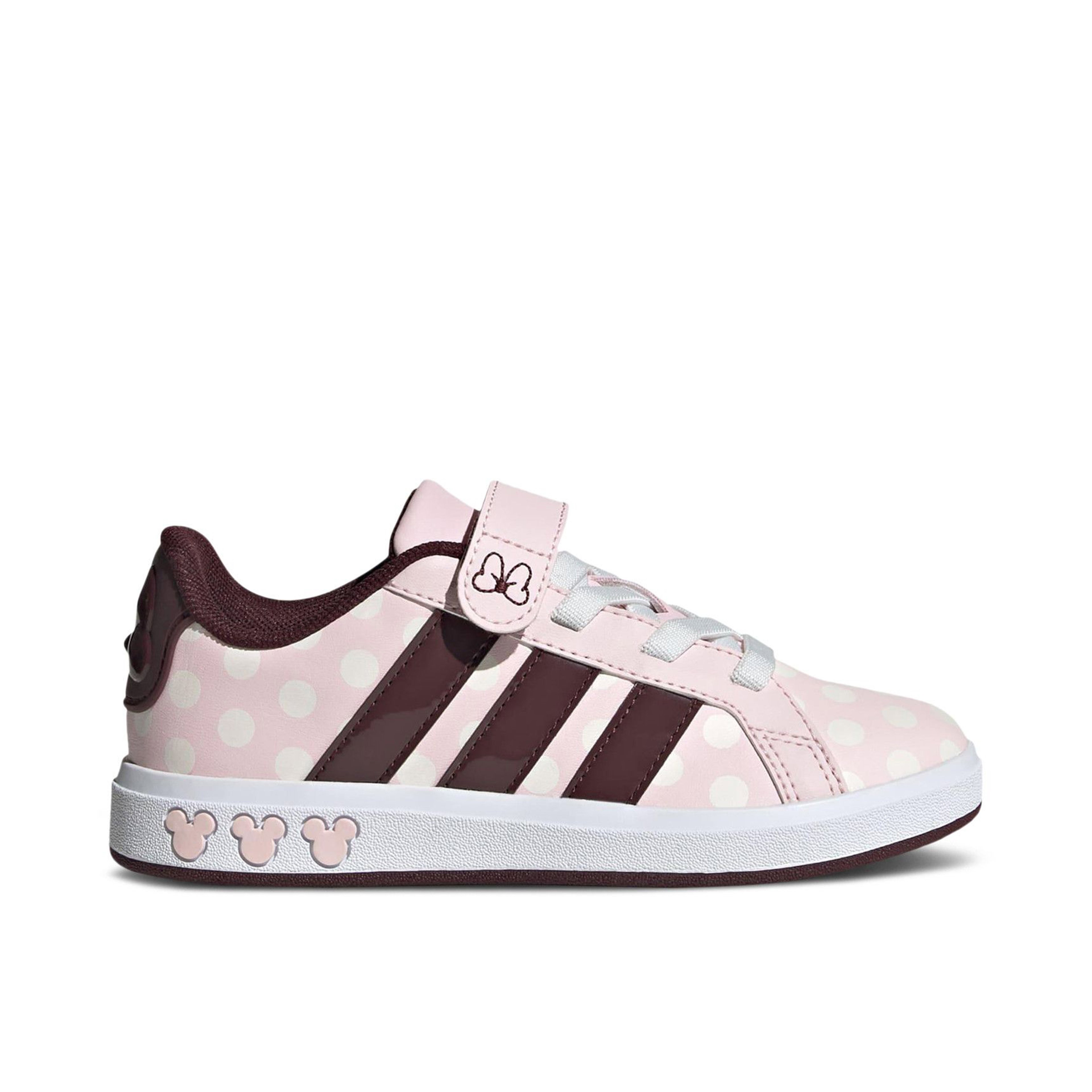 Adidas Grand Court Disney Minnie Mouse Clear Pink Aurora Ruby Chalk White GS