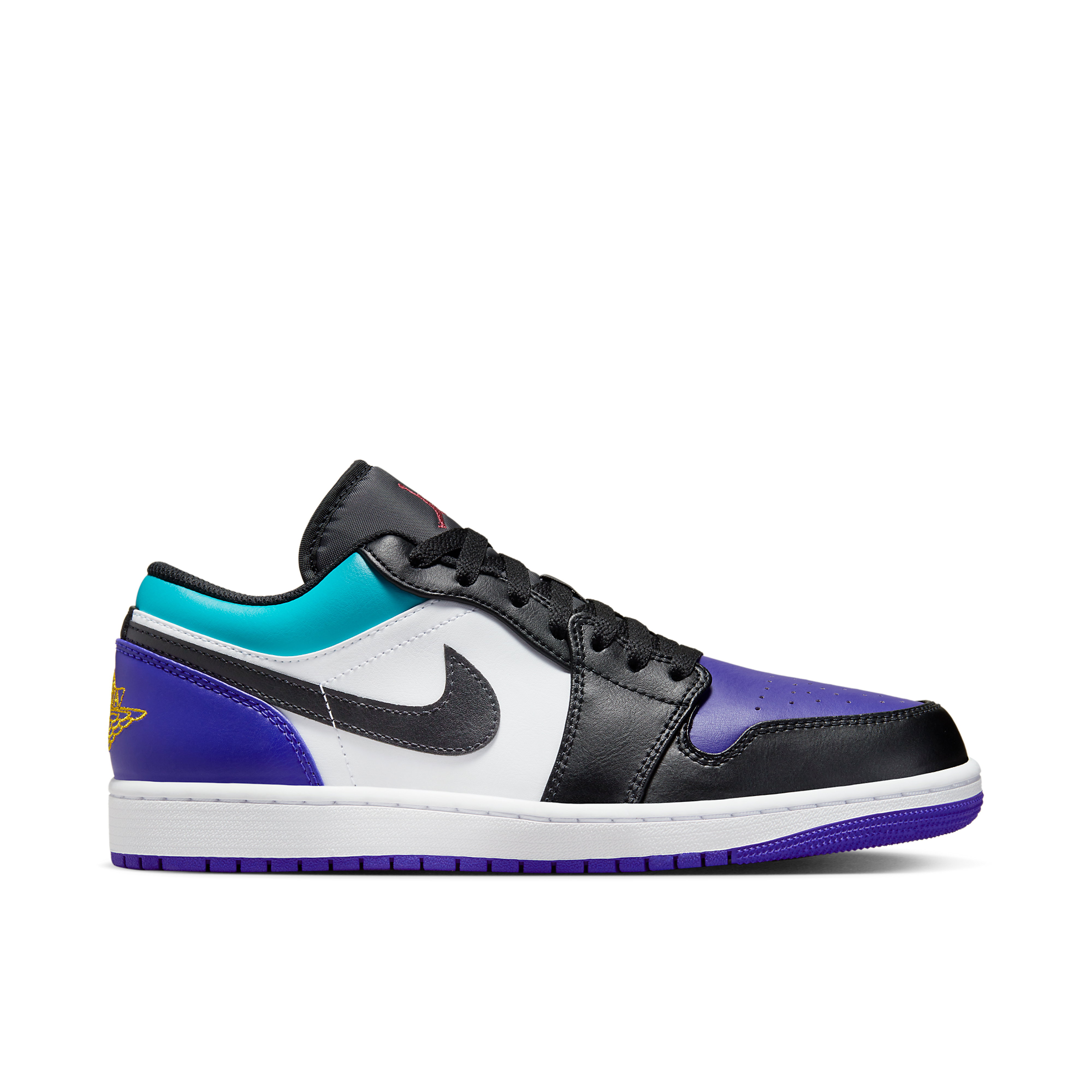 Air Jordan 1 Low Black Purple Teal | 553558-154 | Laced