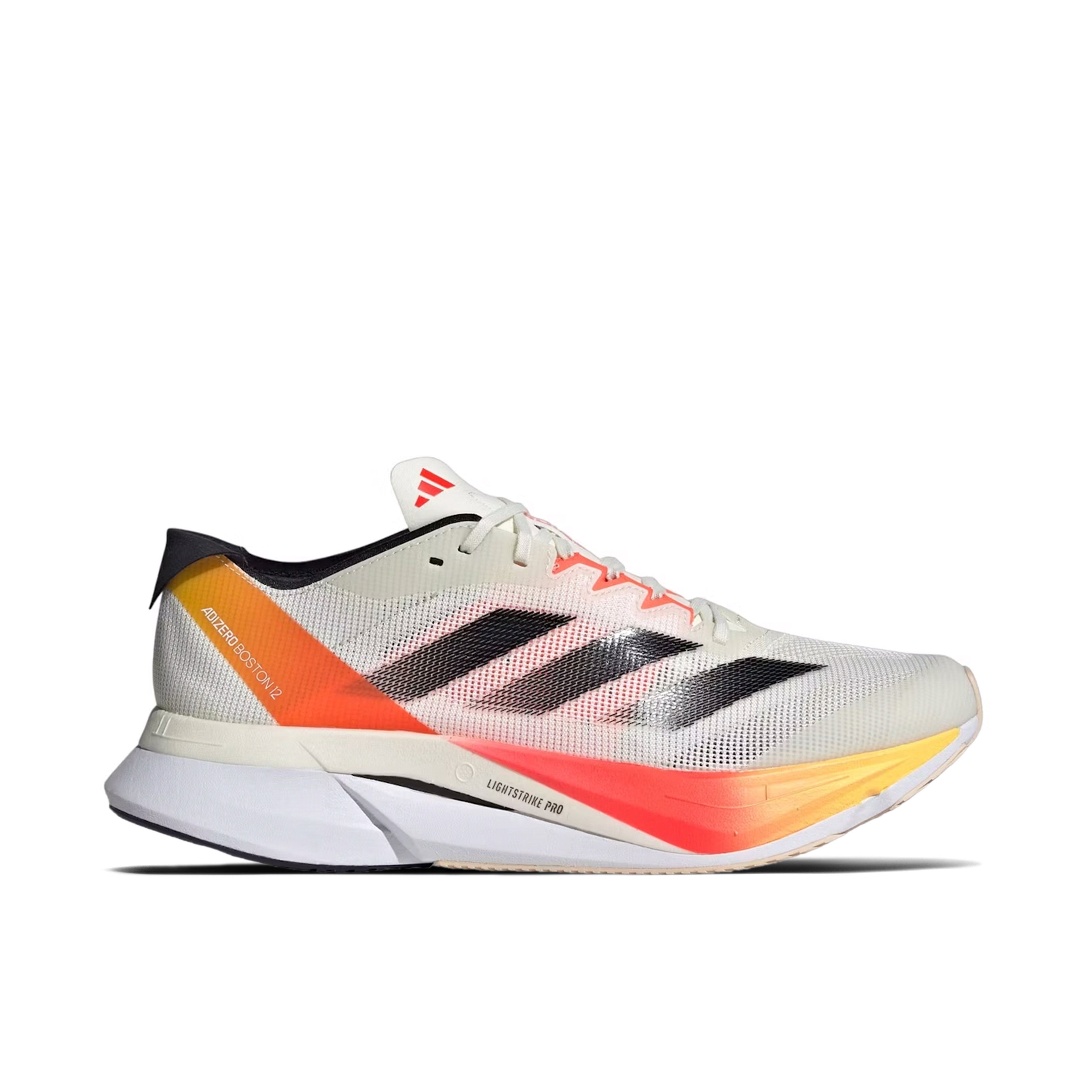 Adidas Adizero Boston 12 Ivory Core Black Solar Red