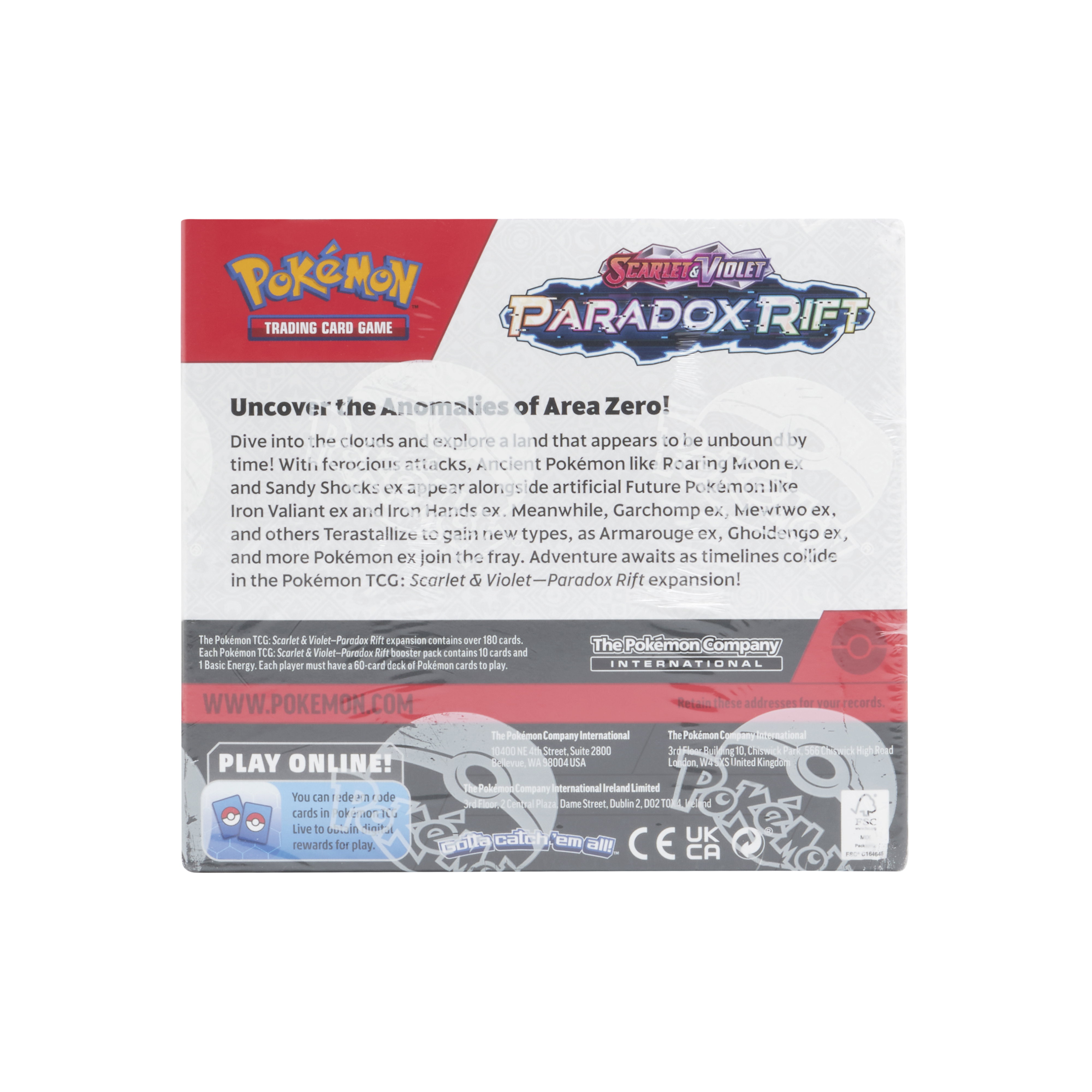 Pokémon TCG Scarlet & Violet Paradox Rift Booster Box | 699-85399