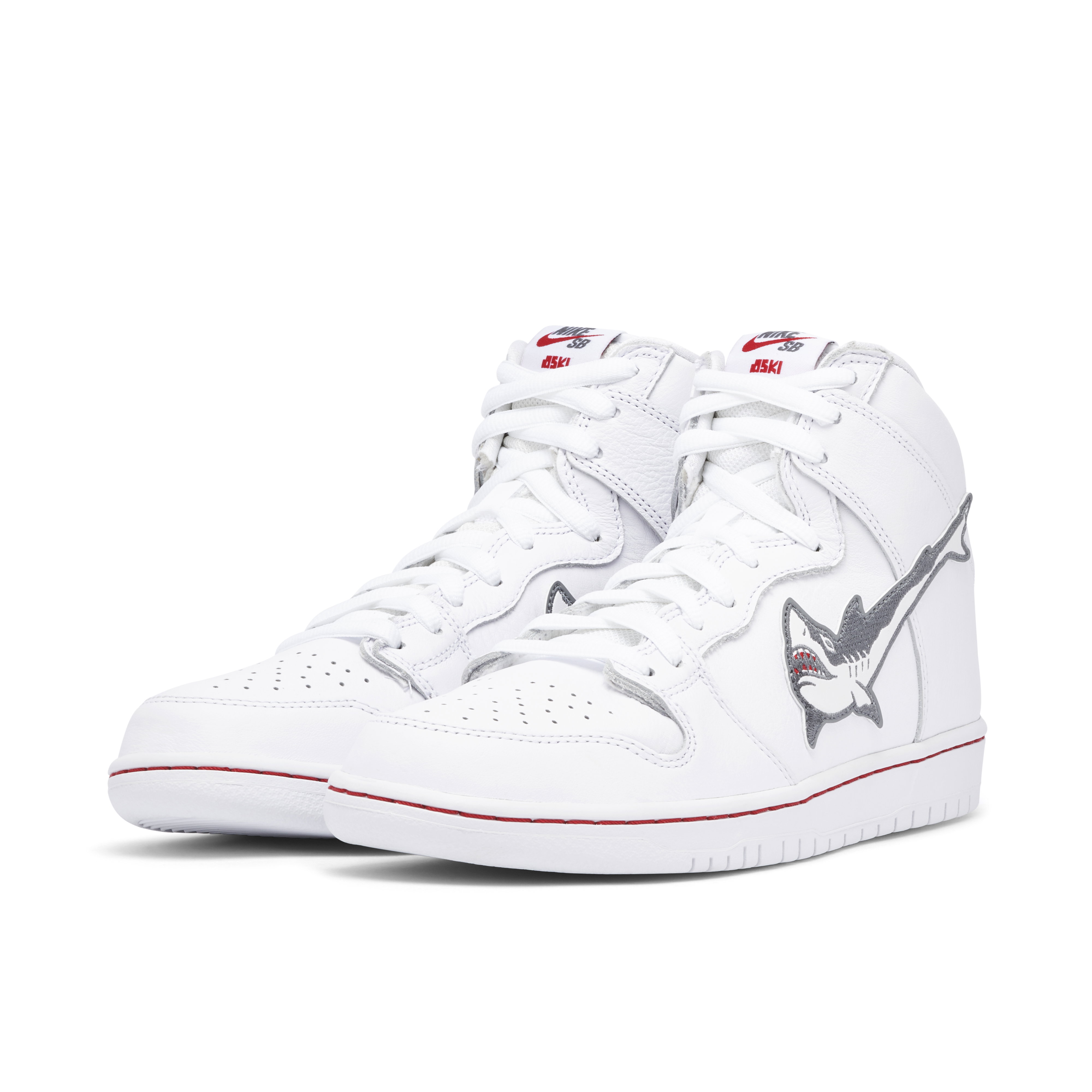 HINOKUNI SHARK 25 H&O レイリー　コラボ Oski x Nike Dunk High Great White Shark | DC8908-105 | Laced