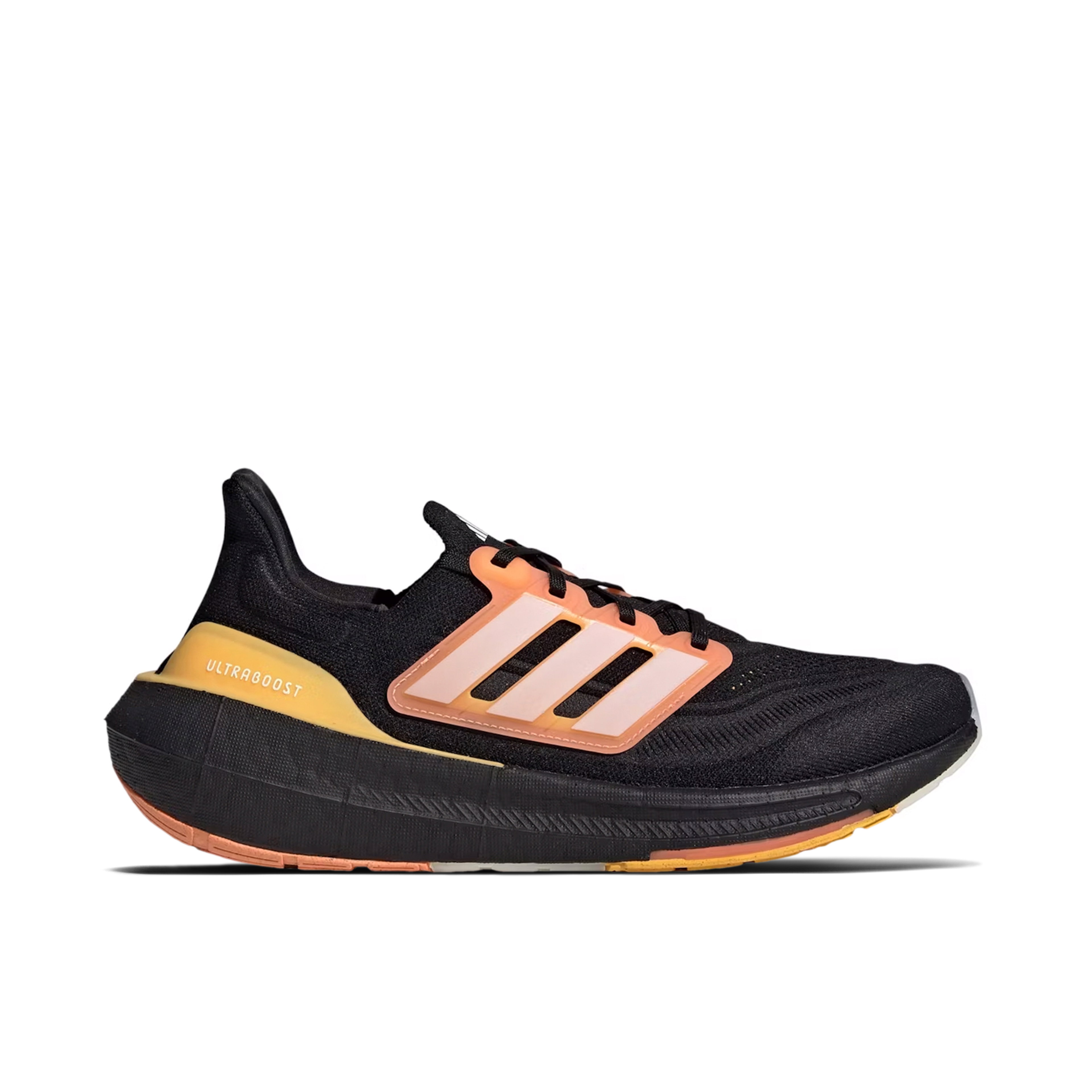 Adidas Ultra Boost Light Core Black White Tint Screaming Orange