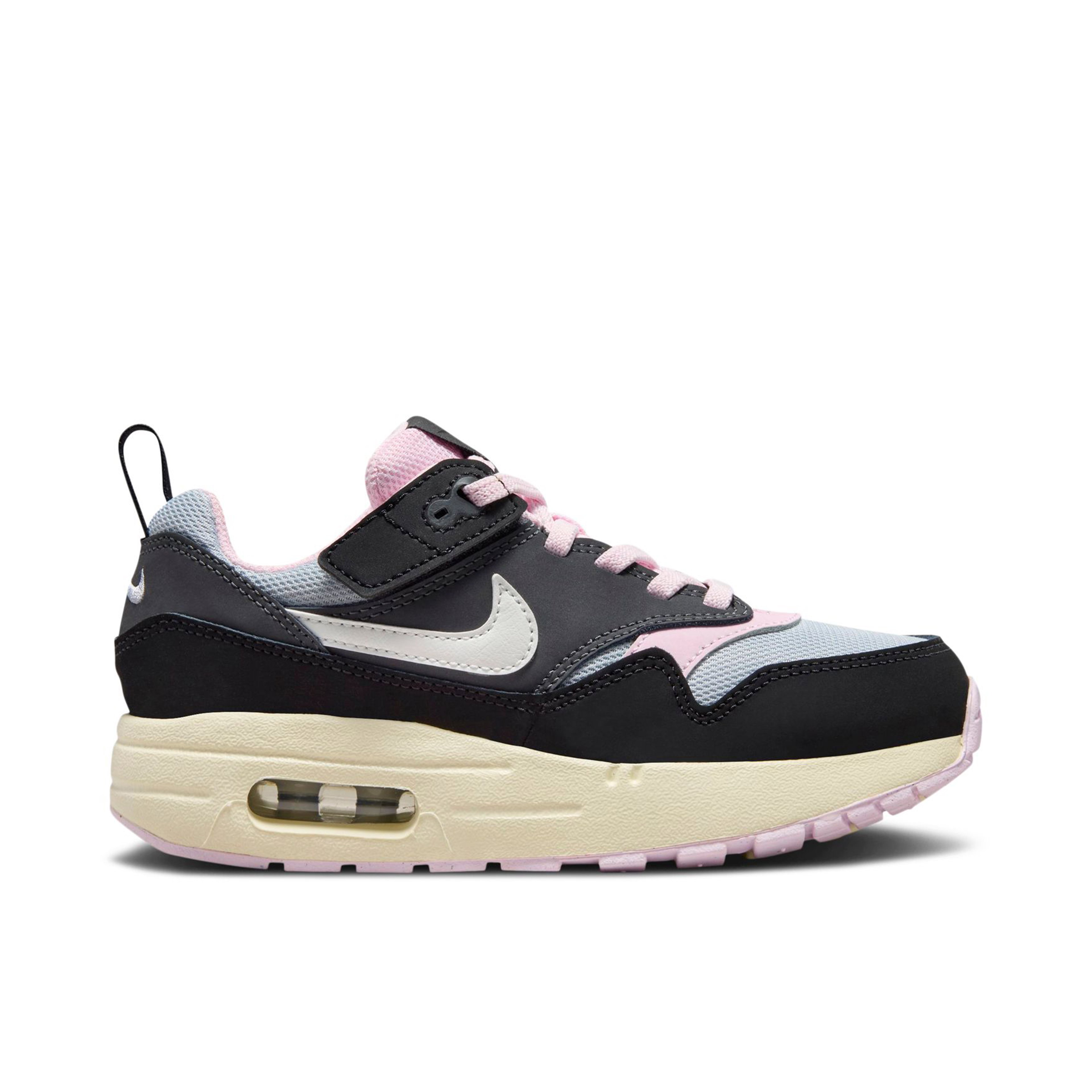Nike Air Max 1 EasyOn Black Anthracite Pink Foam Summit White PS