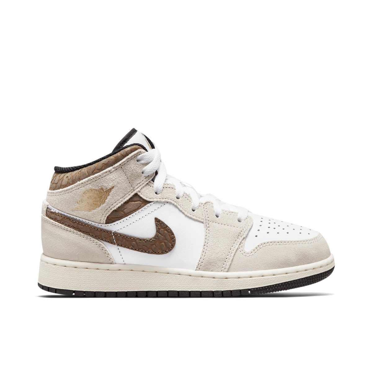 Air Jordan 1 Mid SE Brown Elephant GS | DZ5369-102 | Laced