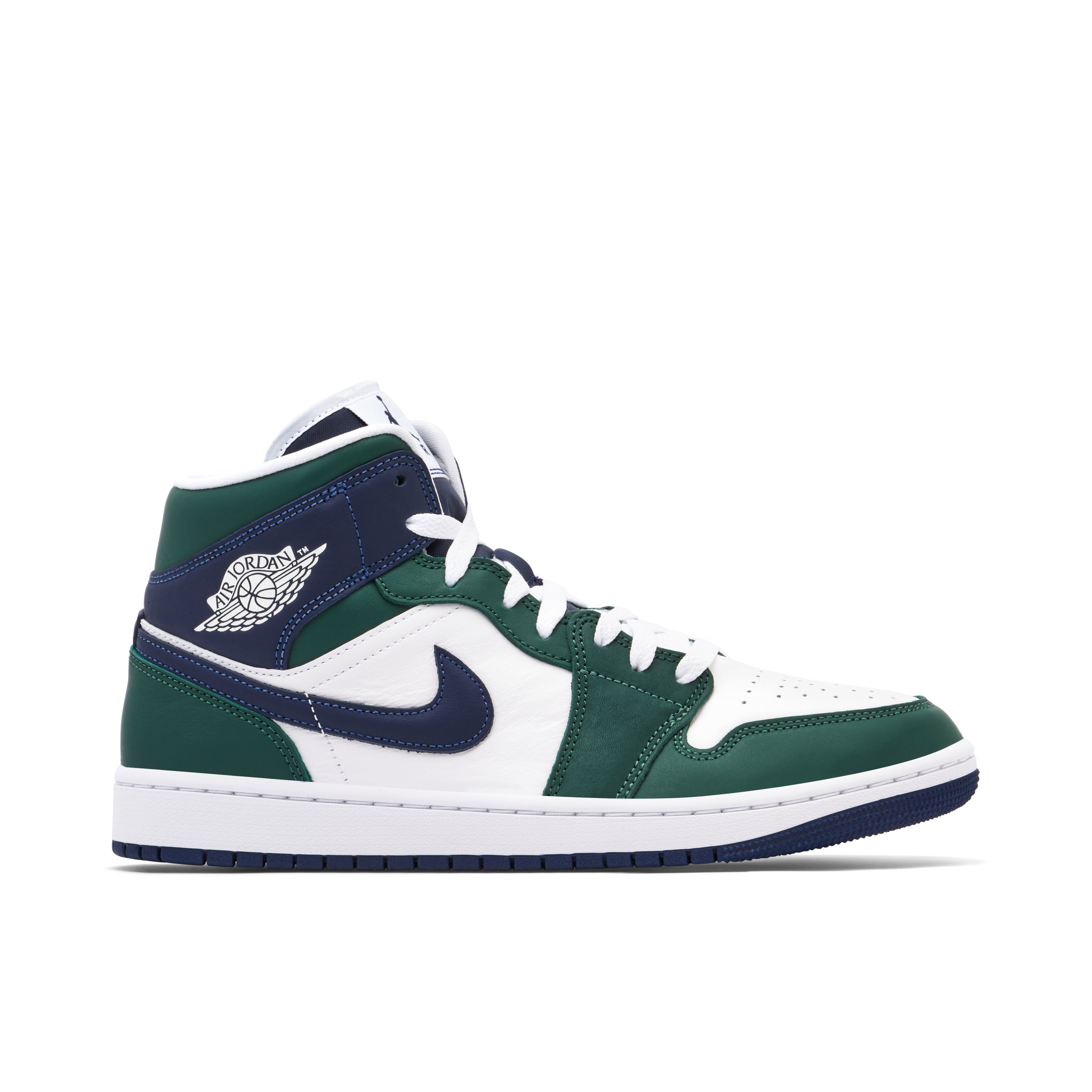 Air Jordan 1 Mid SE White Navy Green Womens | DZ5326-300 | Laced