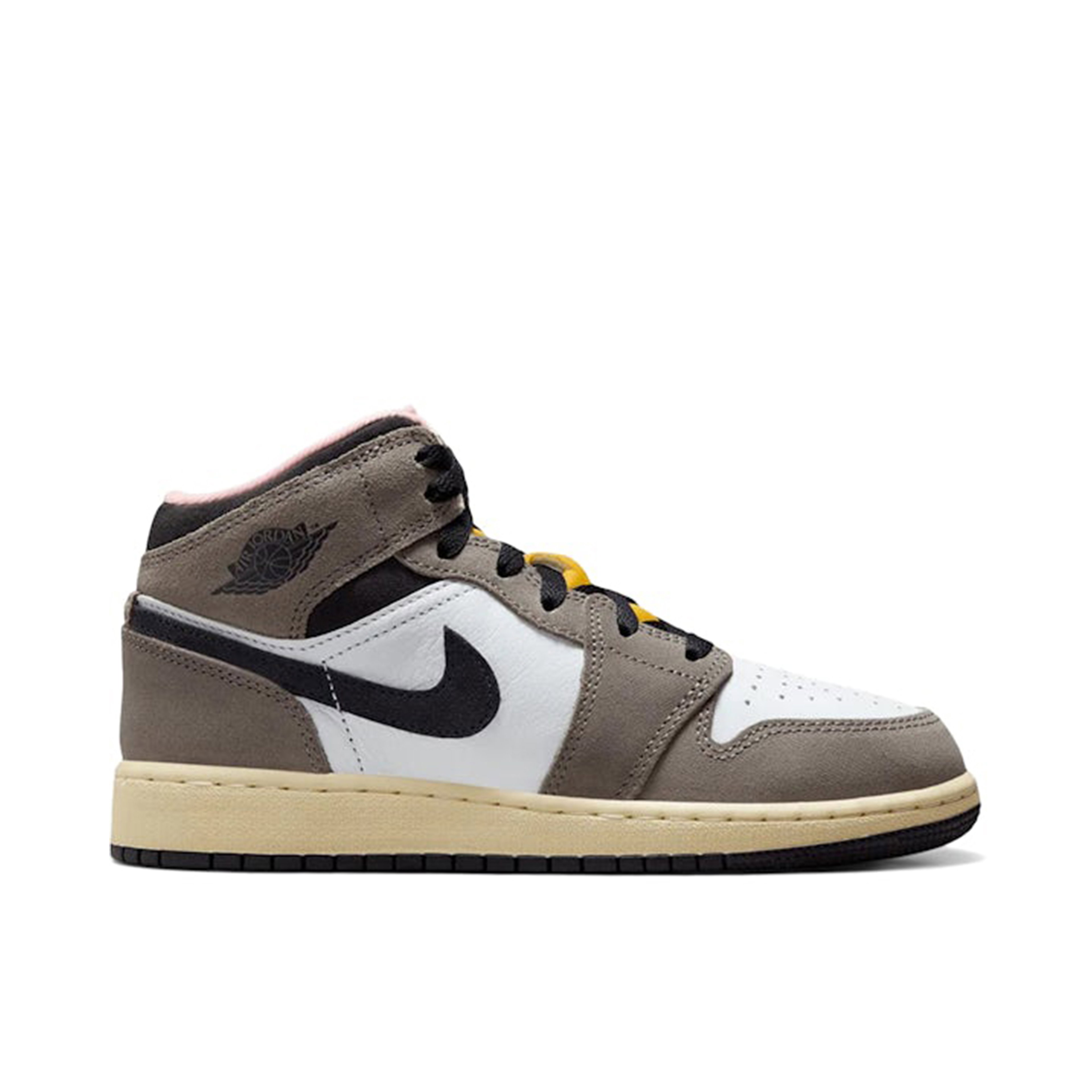 Air Jordan 1 Mid SE White Cave Stone GS