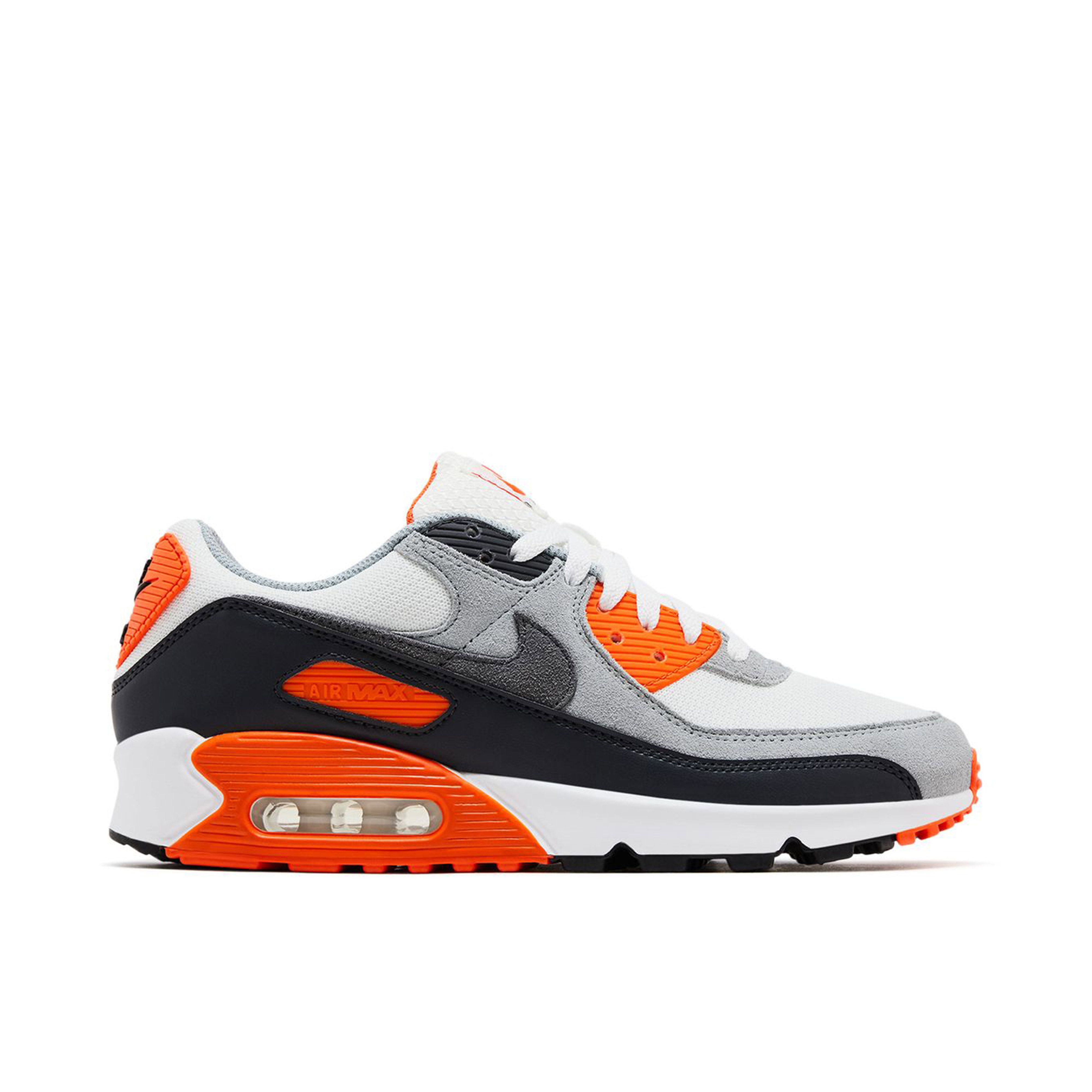 Nike Air Max 90 Summit White Safety Orange Dark Smoke Grey Smoke