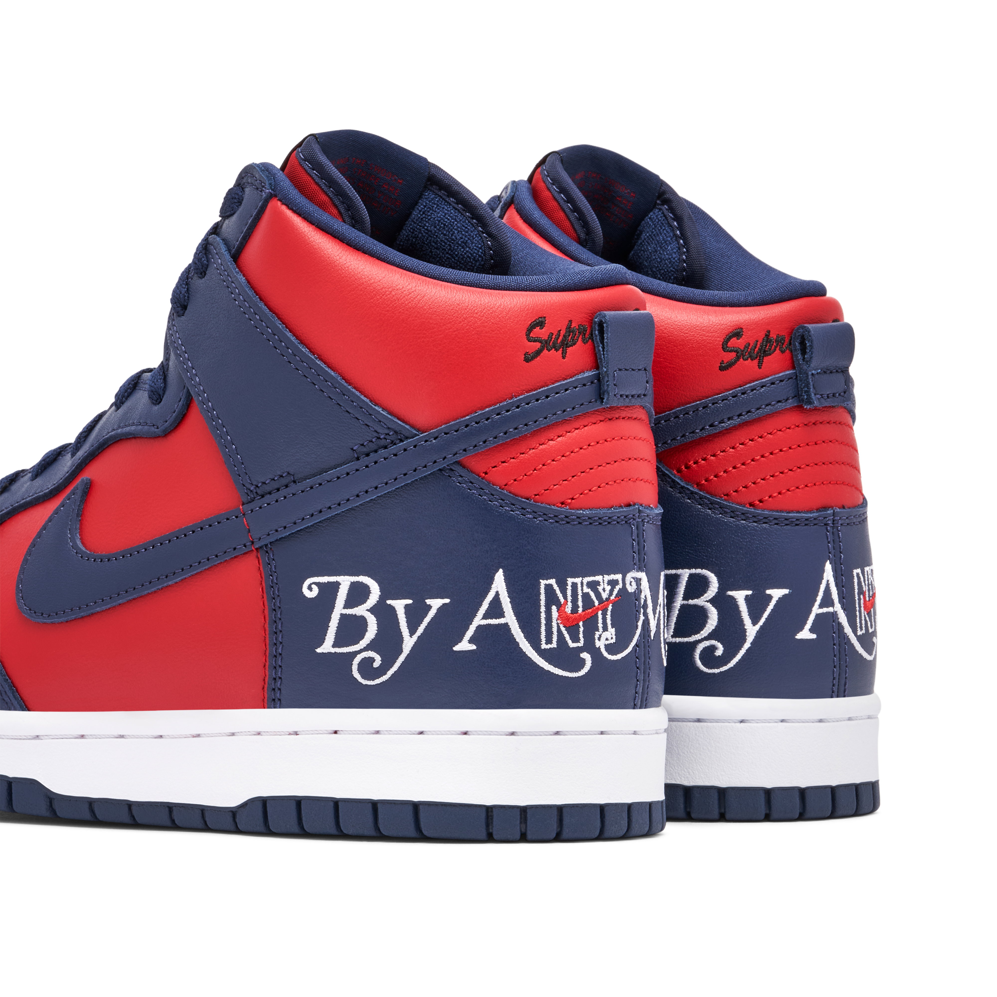 Supreme × Nike SB Dunk High By Any Means "Red/Navy-White"

シュプリーム × ナイキ SB Nike SB Dunk High x Supreme “By Any Means” Review & On Feet - YouTube
