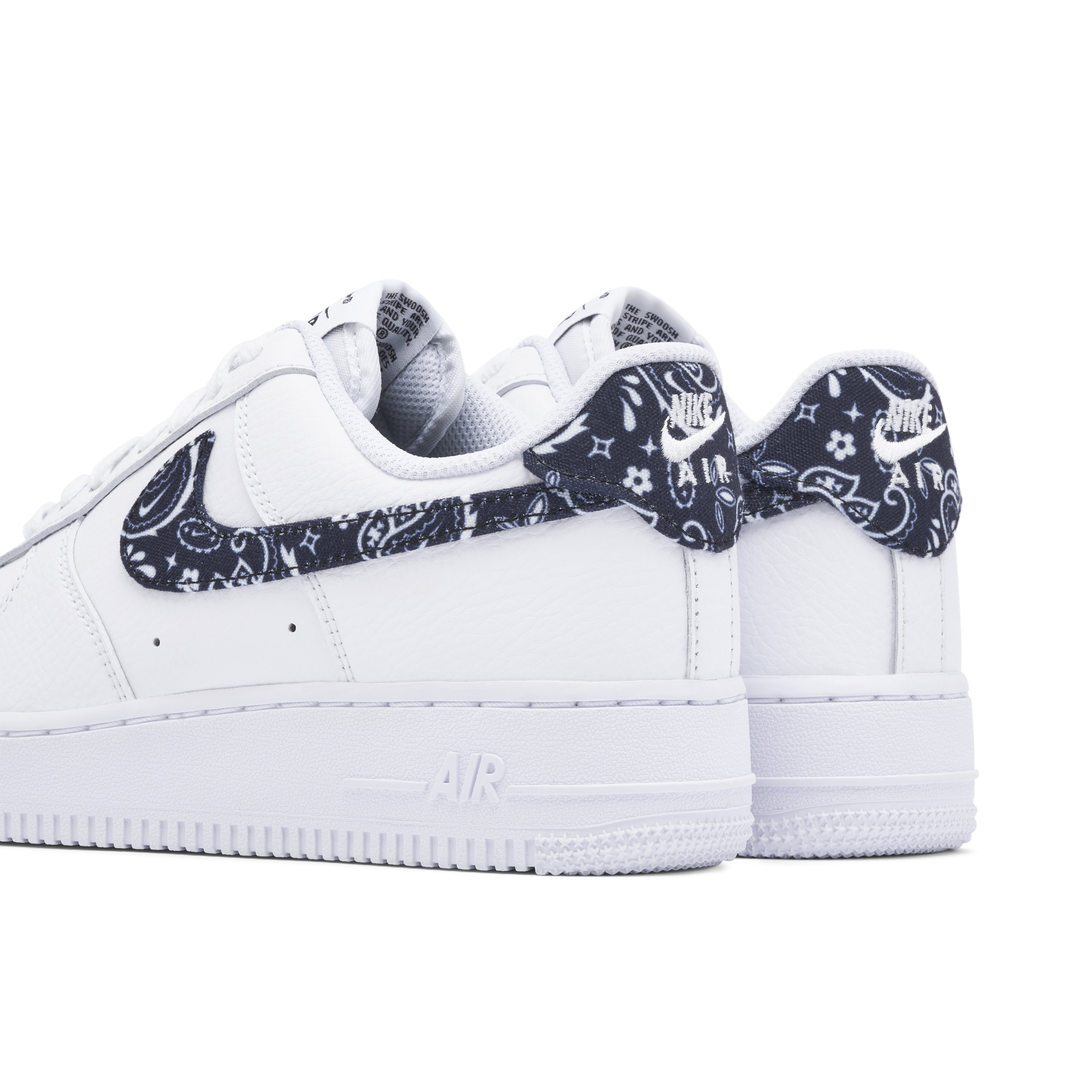 Nike Air Force 1 Low 07 White Black Paisley Womens | DH4406-101
