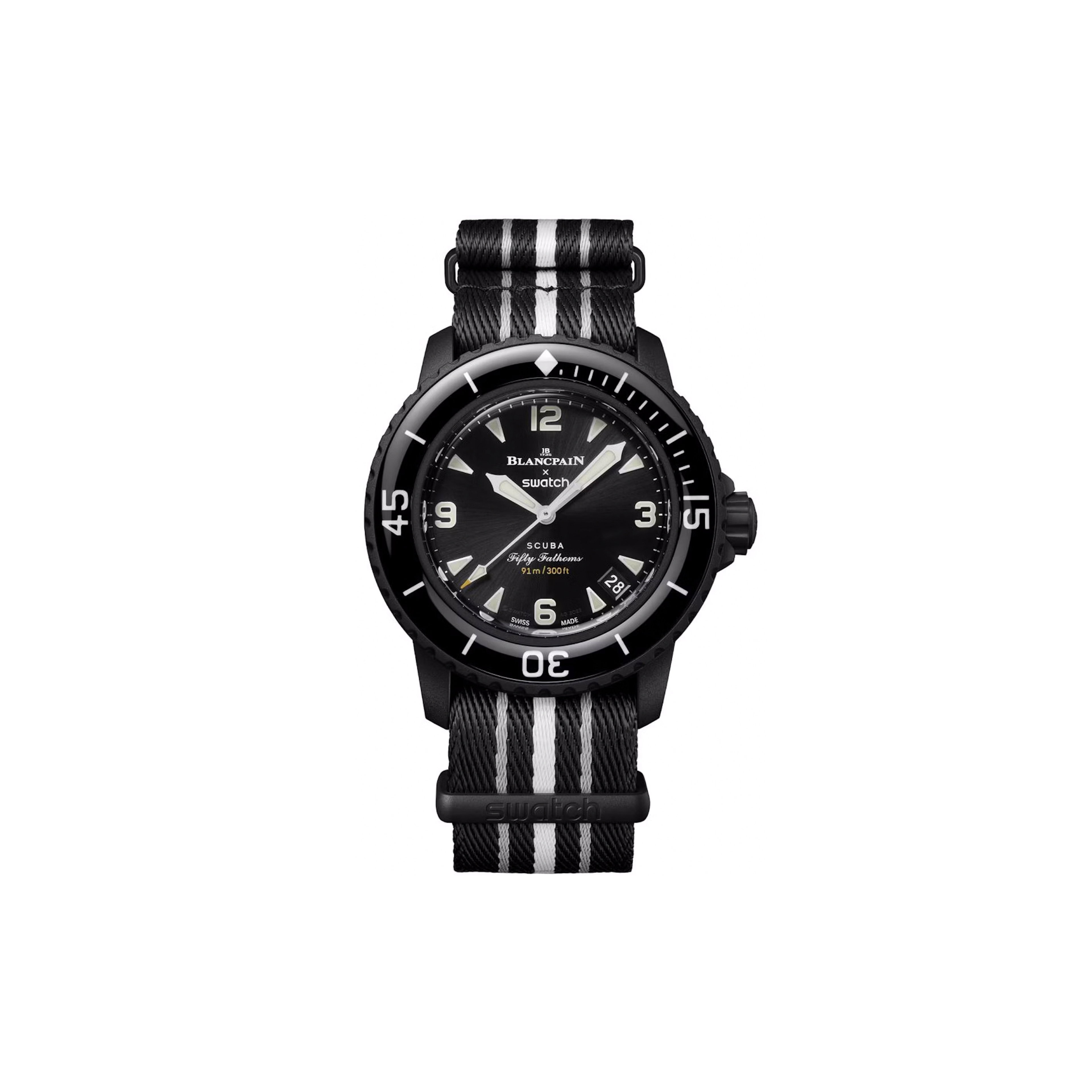 Blancpain x Swatch Scuba Fifty Fathoms Ocean of Storms SO35B400