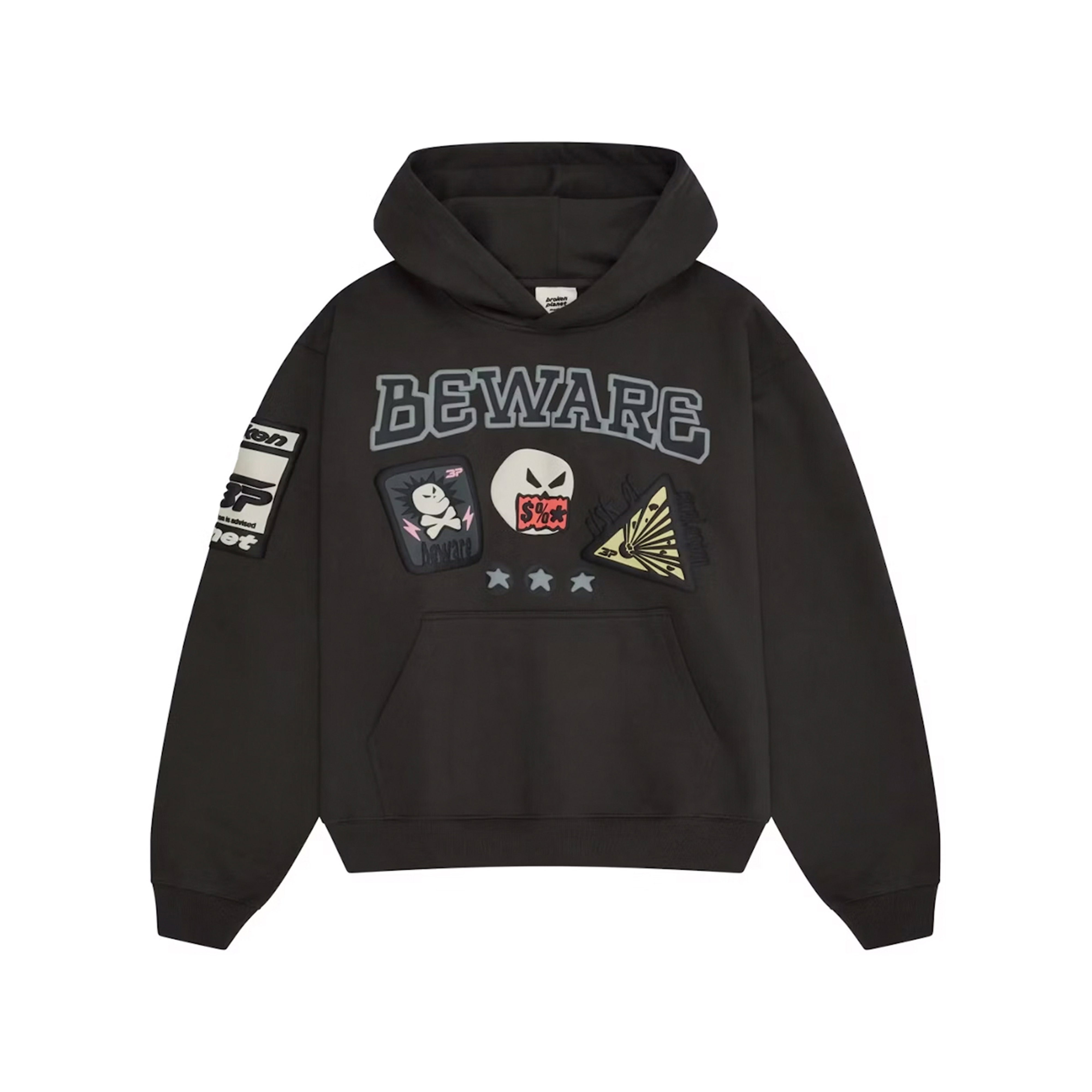 Broken Planet Cosmic Speed Hoodie Midnight Black | BROKEN-PLANET