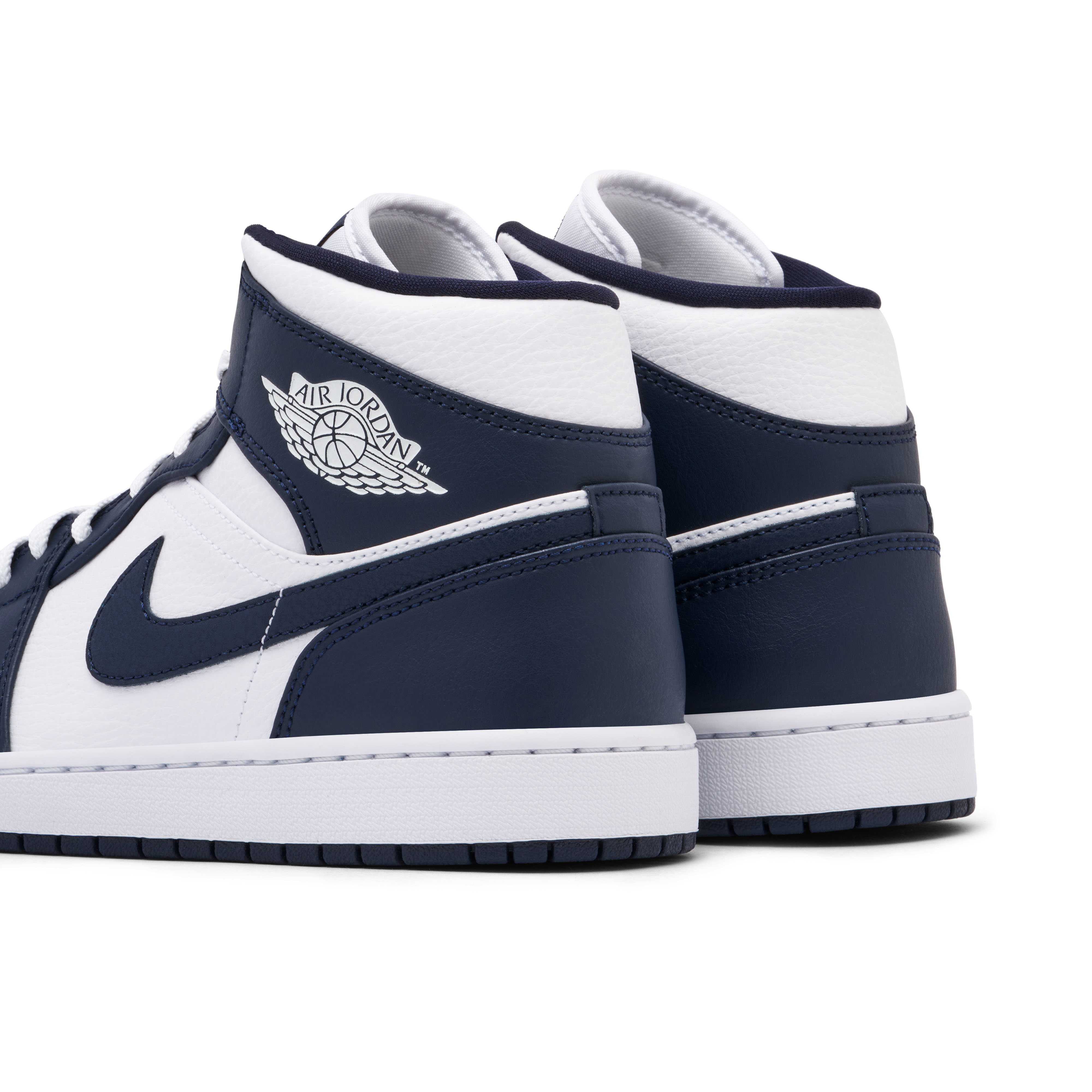 Air Jordan 1 Mid White Metallic Gold Obsidian | 554724-174 | Laced