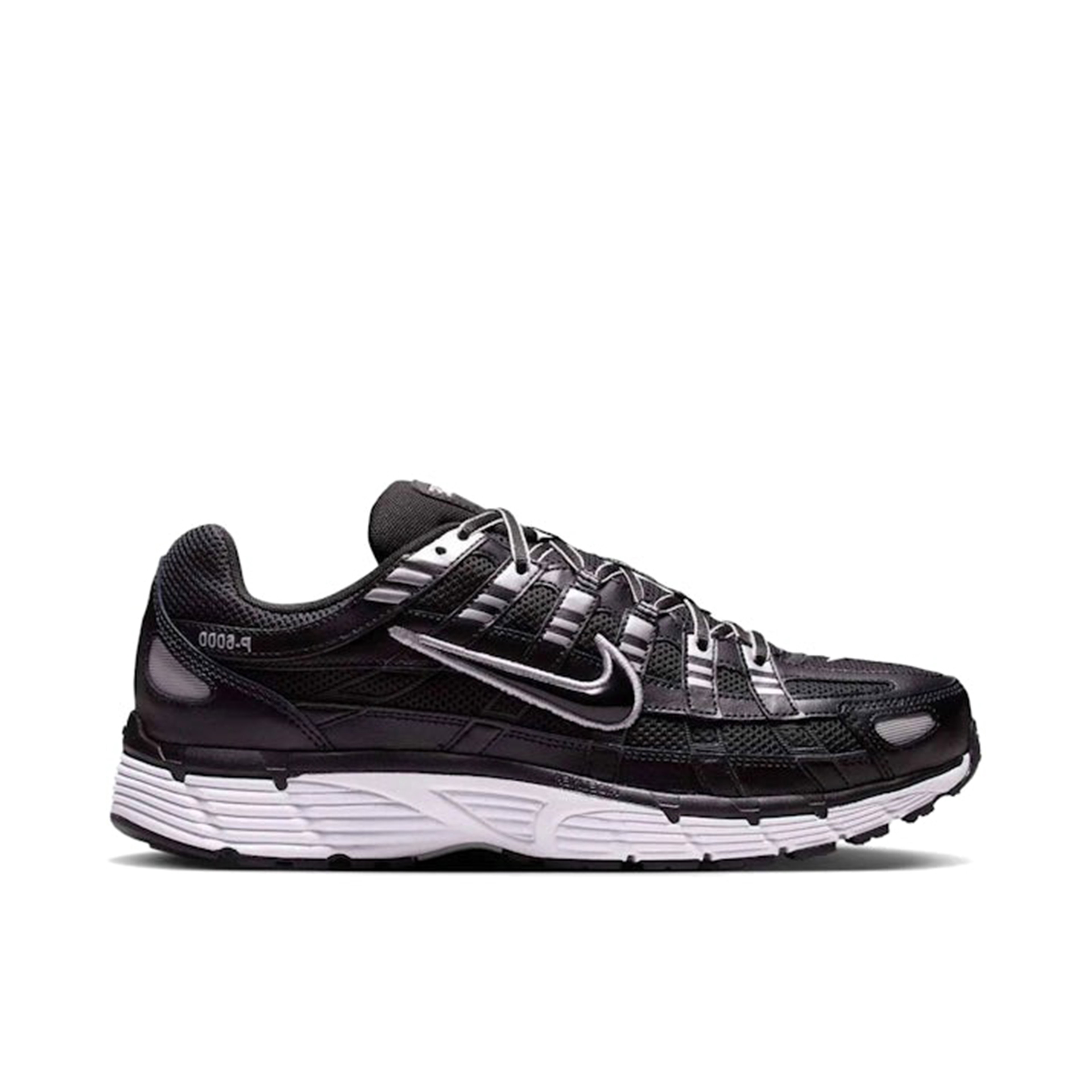 Nike P-6000 Black White Metallic Silver