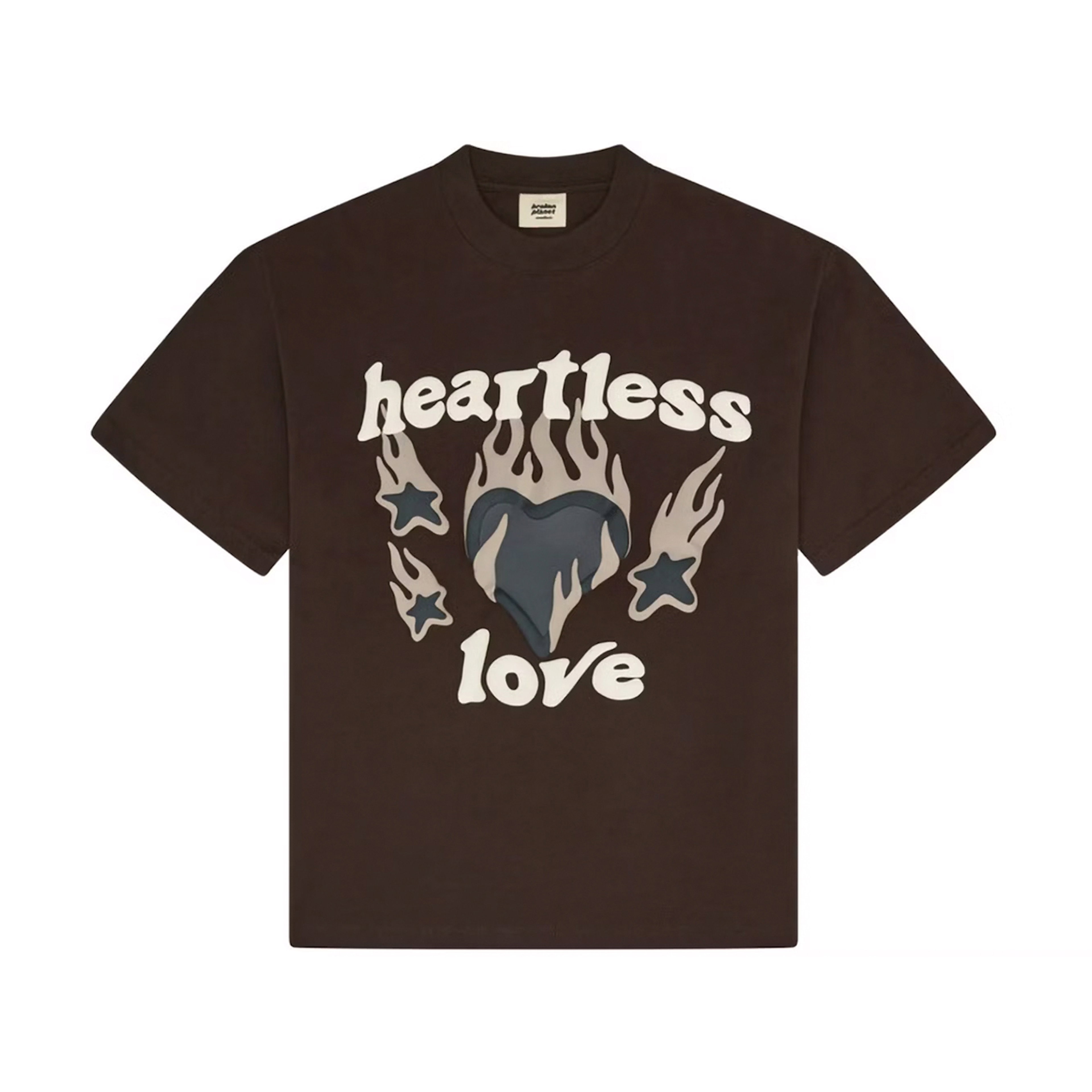 Broken Planet Heartless Love T-shirt Mocha Brown