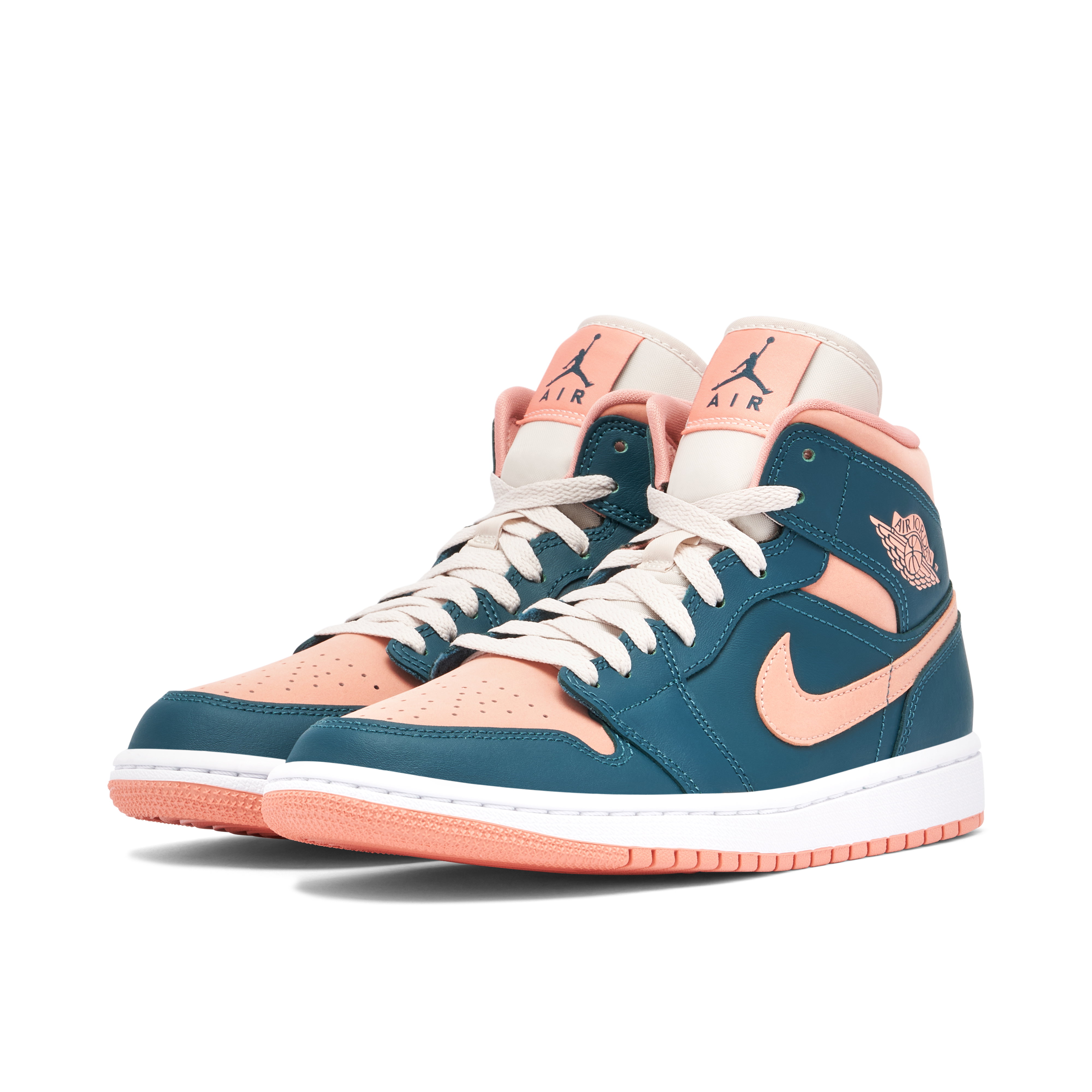Air Jordan 1 Mid Dark Teal Green Womens | BQ6472-308 | Laced