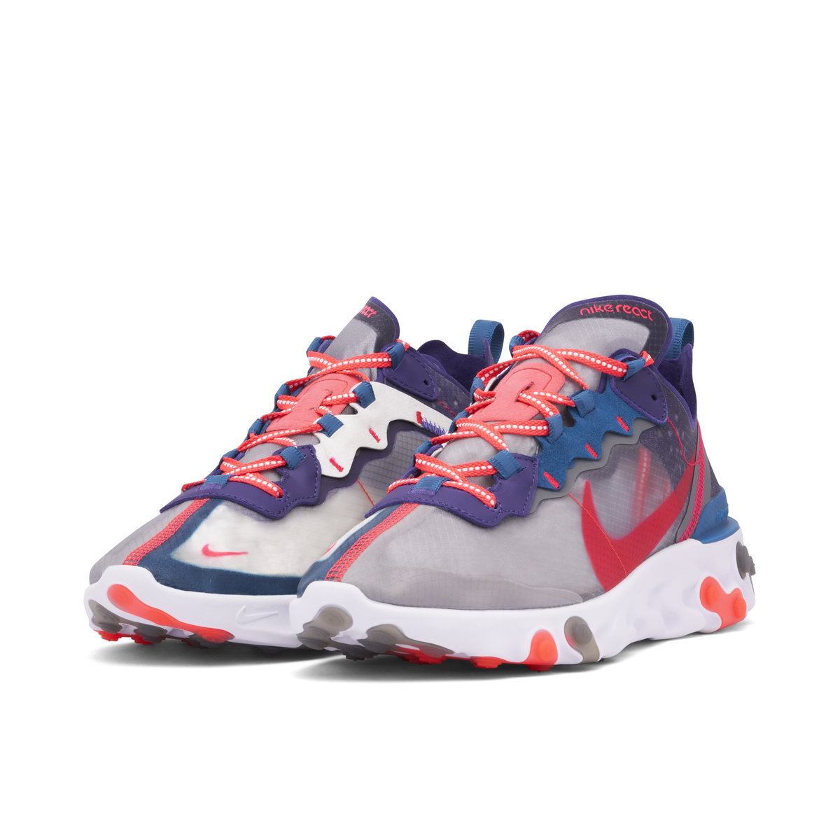 Nike React Element 87 Red Orbit sneakers. Nike React Element 87 Red Orbit | CJ6897-061 | Laced main image 2