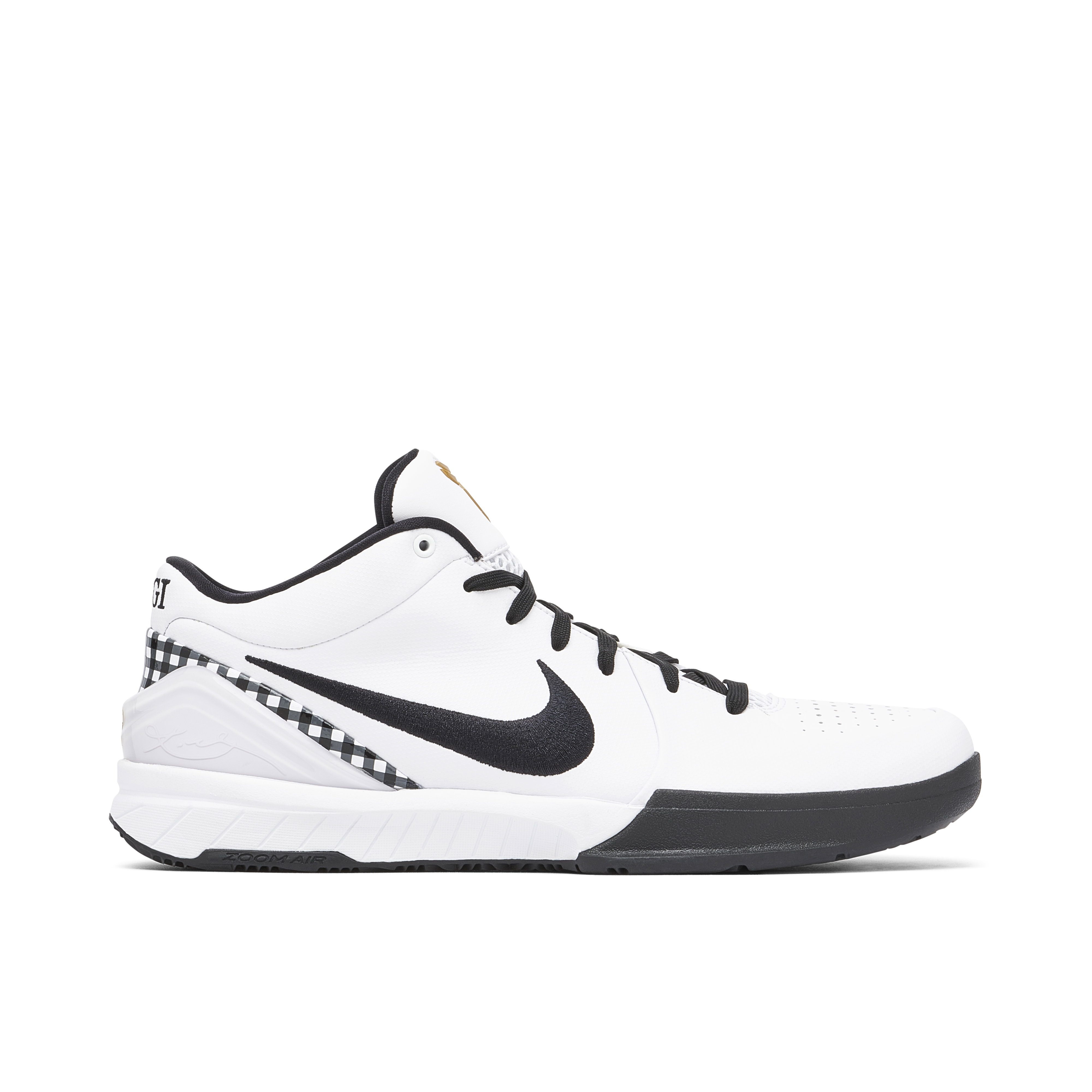 シューズ(男性用) Nike Kobe 4 Protro GIGI White Black Nike Kobe 4 Protro Mambacita Gigi | FJ9363-100 | Laced