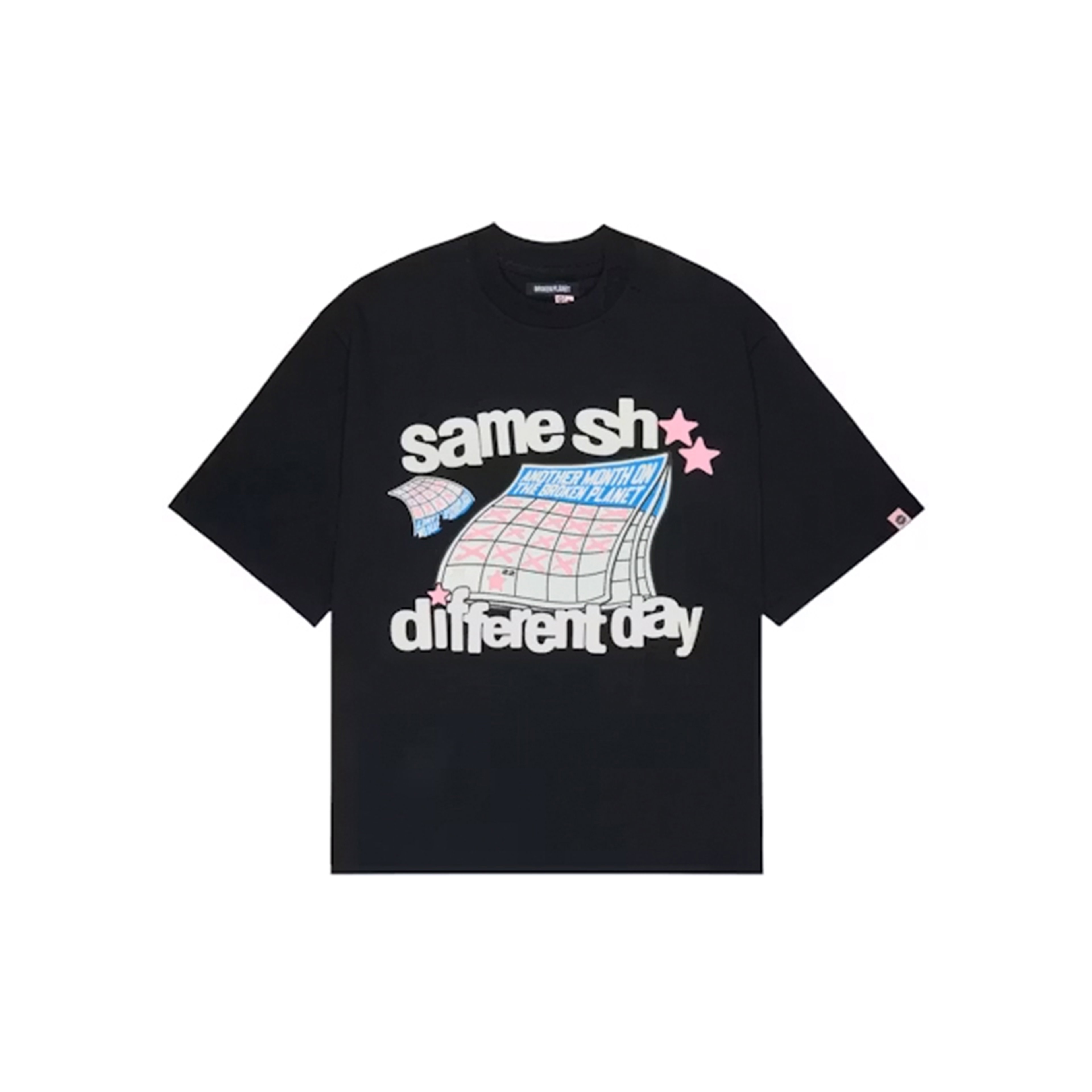 Broken Planet Market Different Day T Shirt Midnight Black