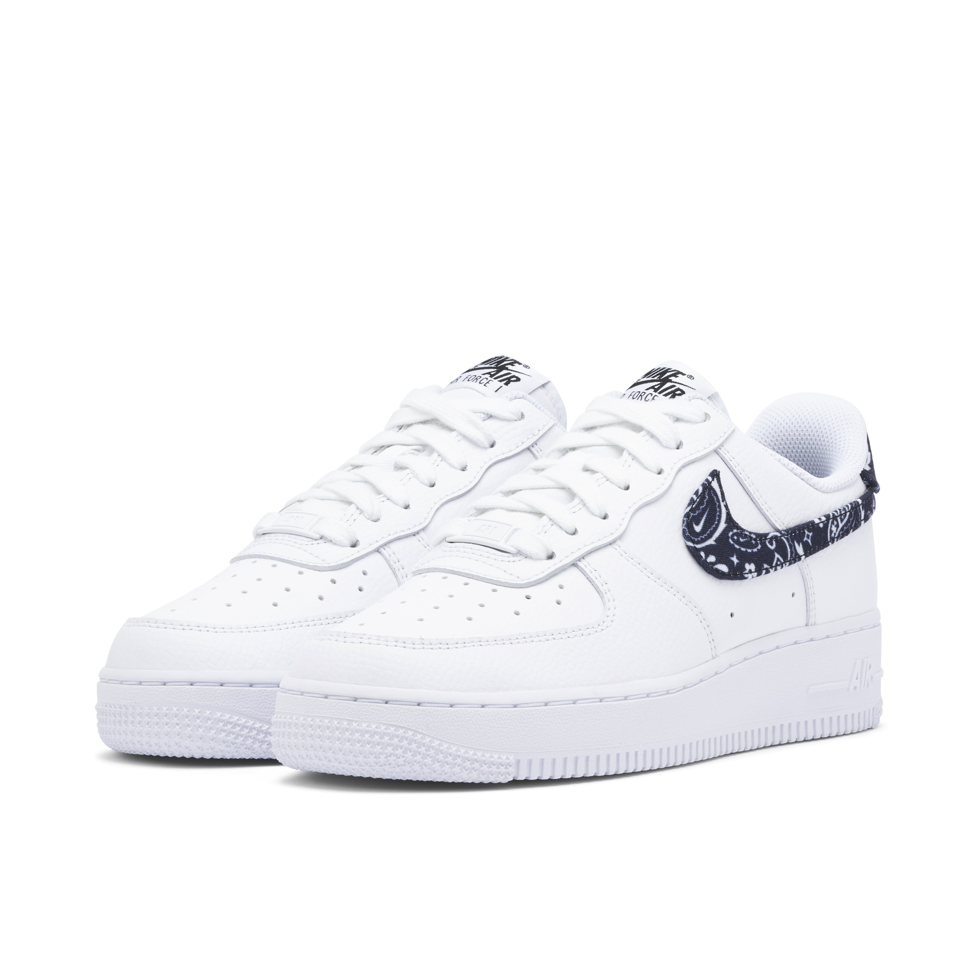 Nike Air Force 1 Low 07 White Black Paisley Womens | DH4406-101