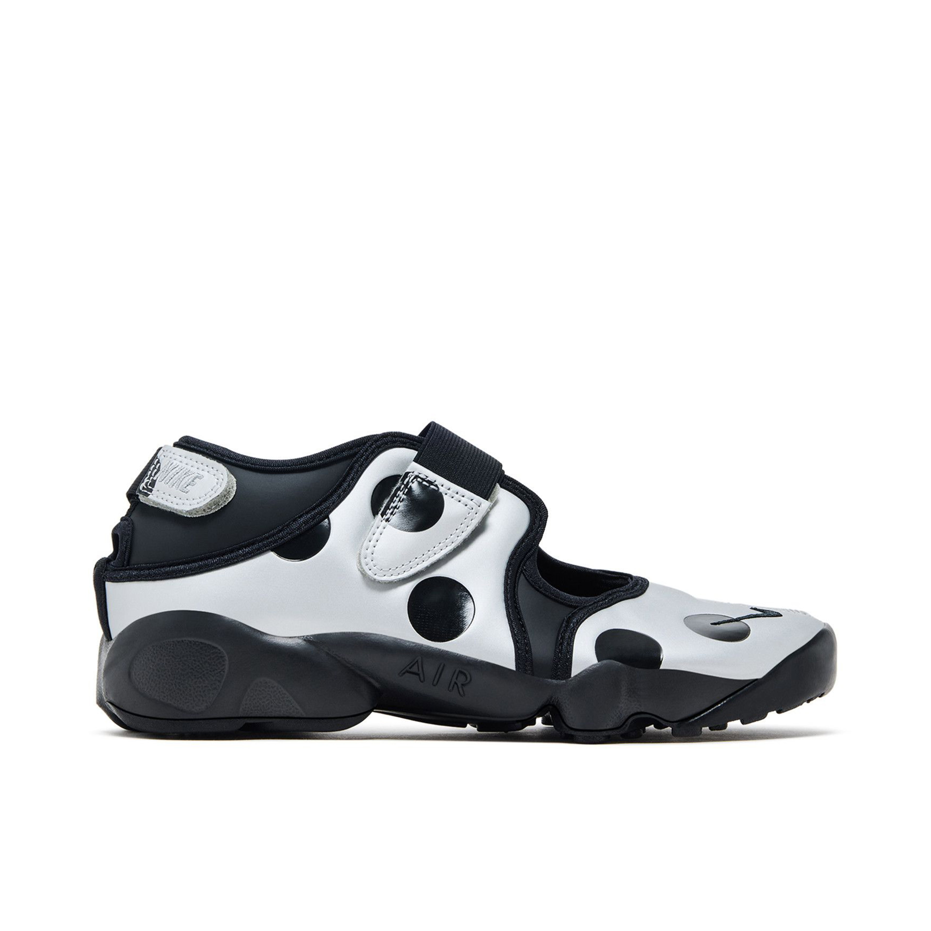 Nike Air Rift Polka Dots Black Metallic Silver Womens
