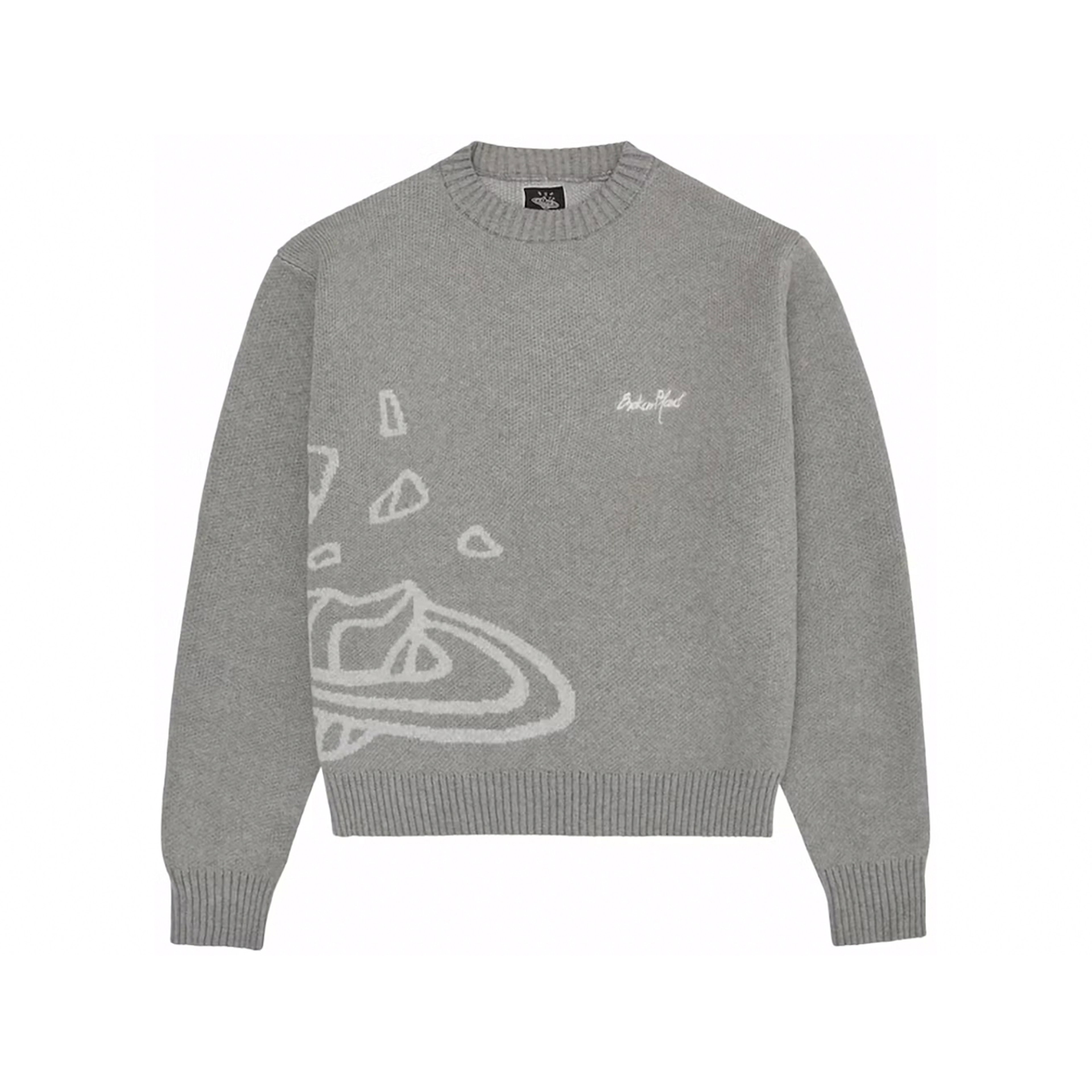 Broken Planet Knit Sweater Heather Grey