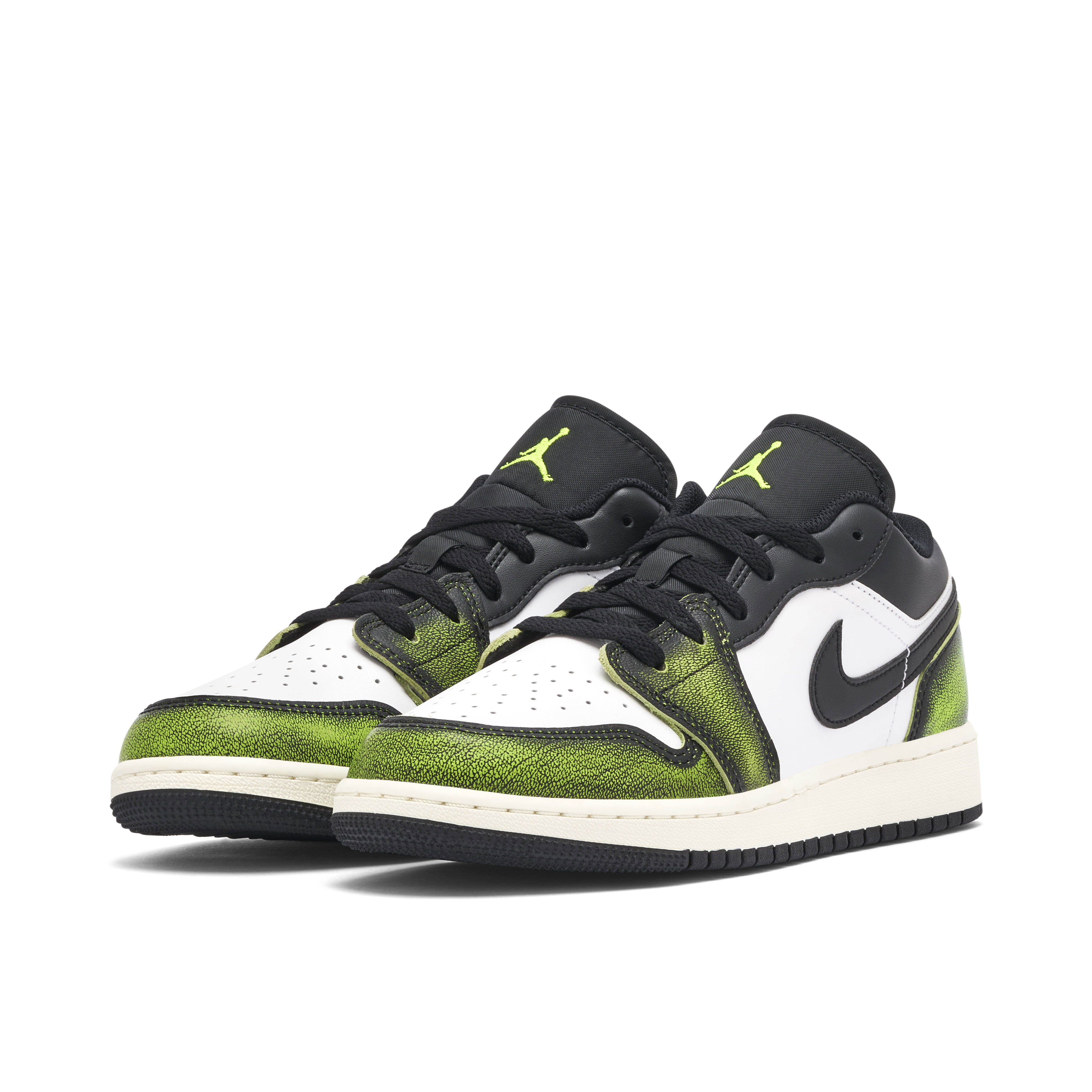 Air Jordan 1 Low White Black Green GS | DO8244-003 | Laced