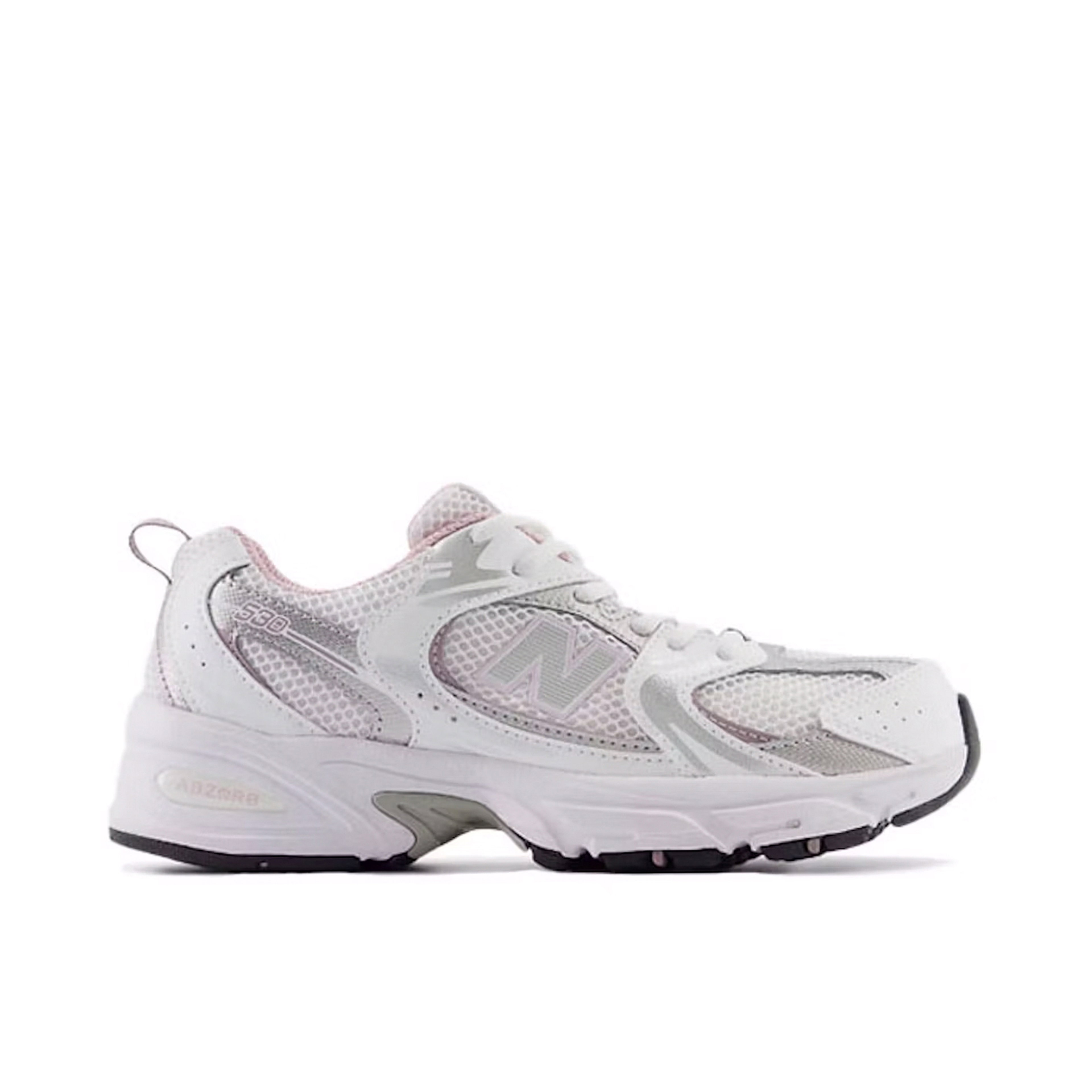 New Balance 530 White Mid Century Pink GS
