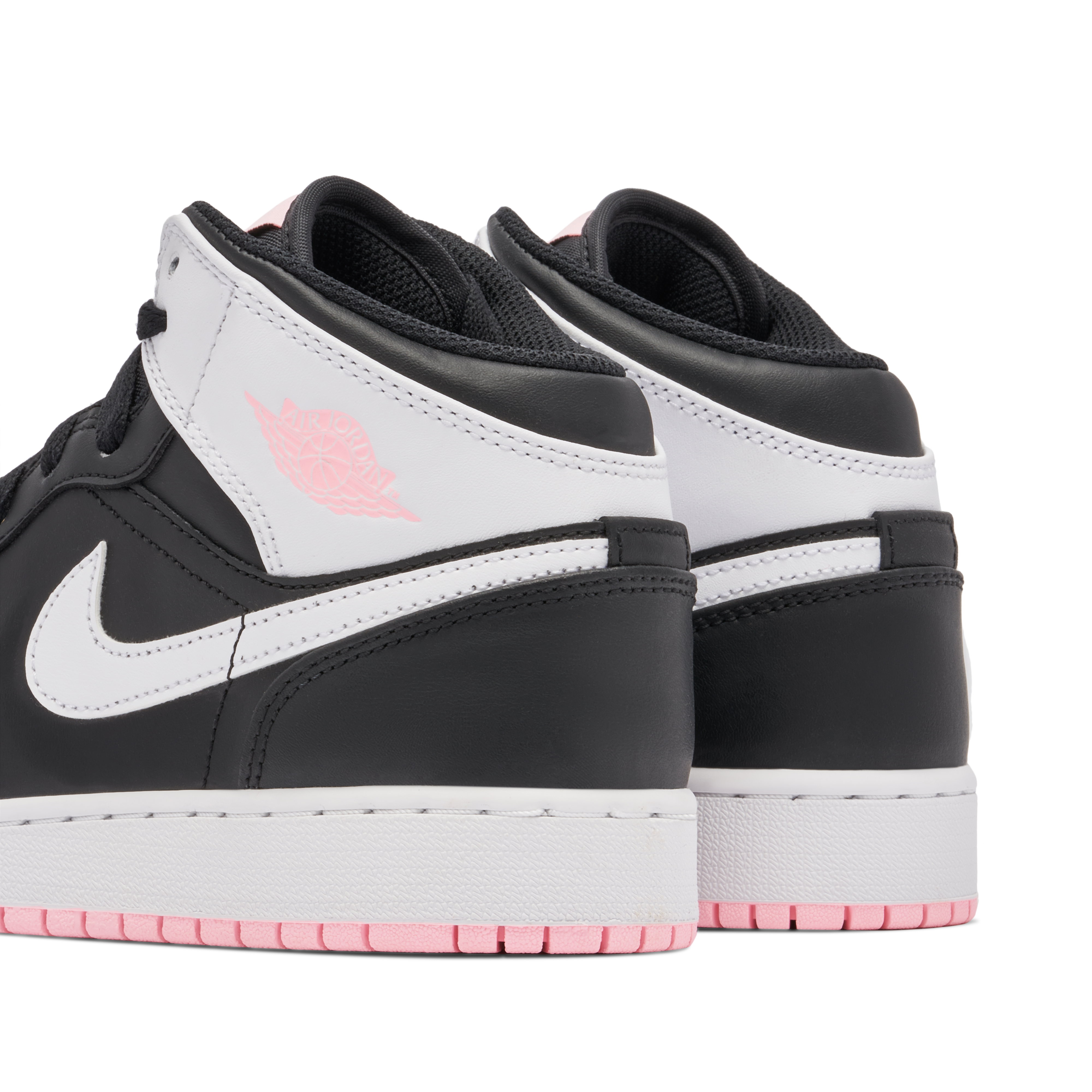Jordan 1 Mid Black Arctic Pink GS | 555112-061 | Laced