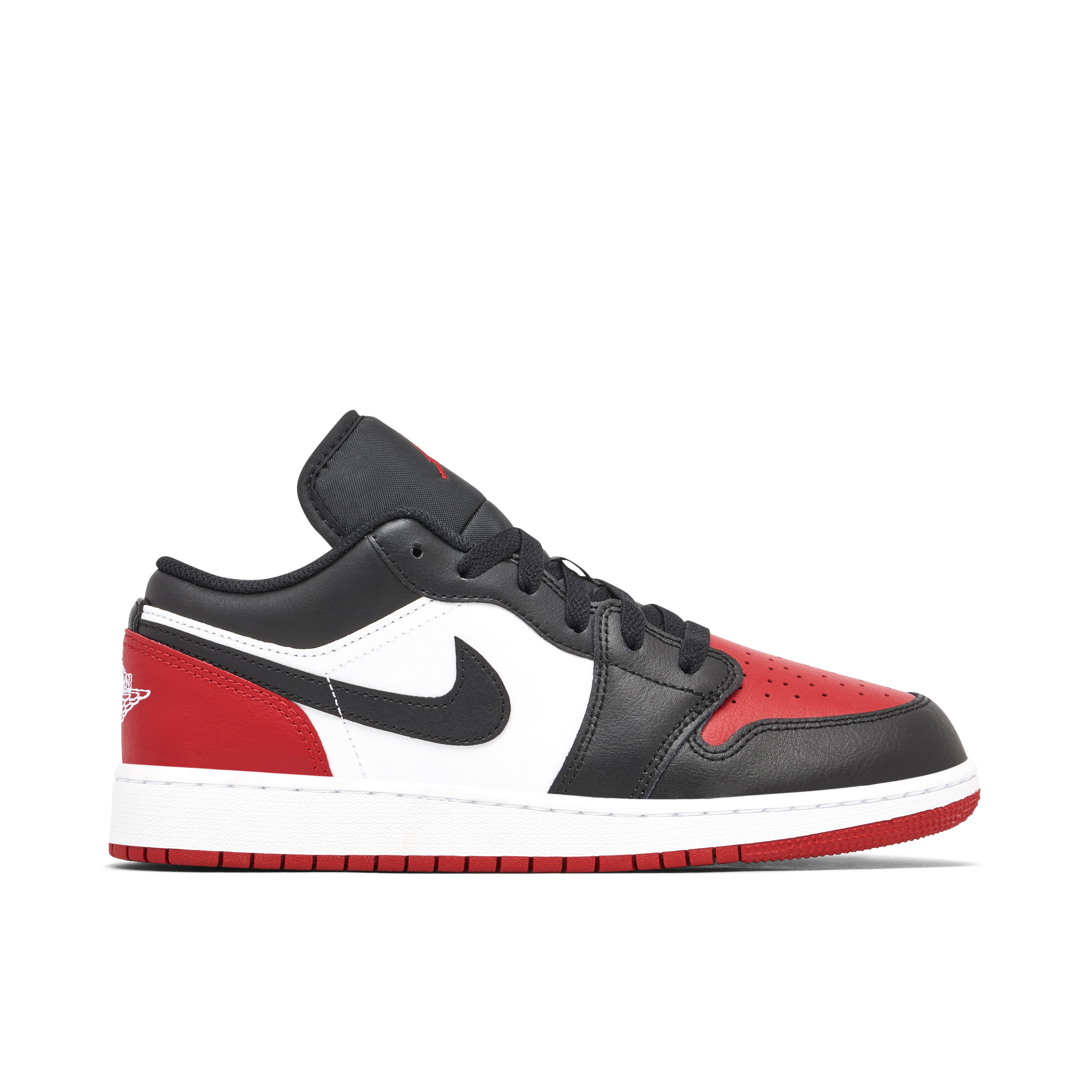 Air Jordan 1 Low Bred Toe 2.0 GS | 553560-161 | Laced
