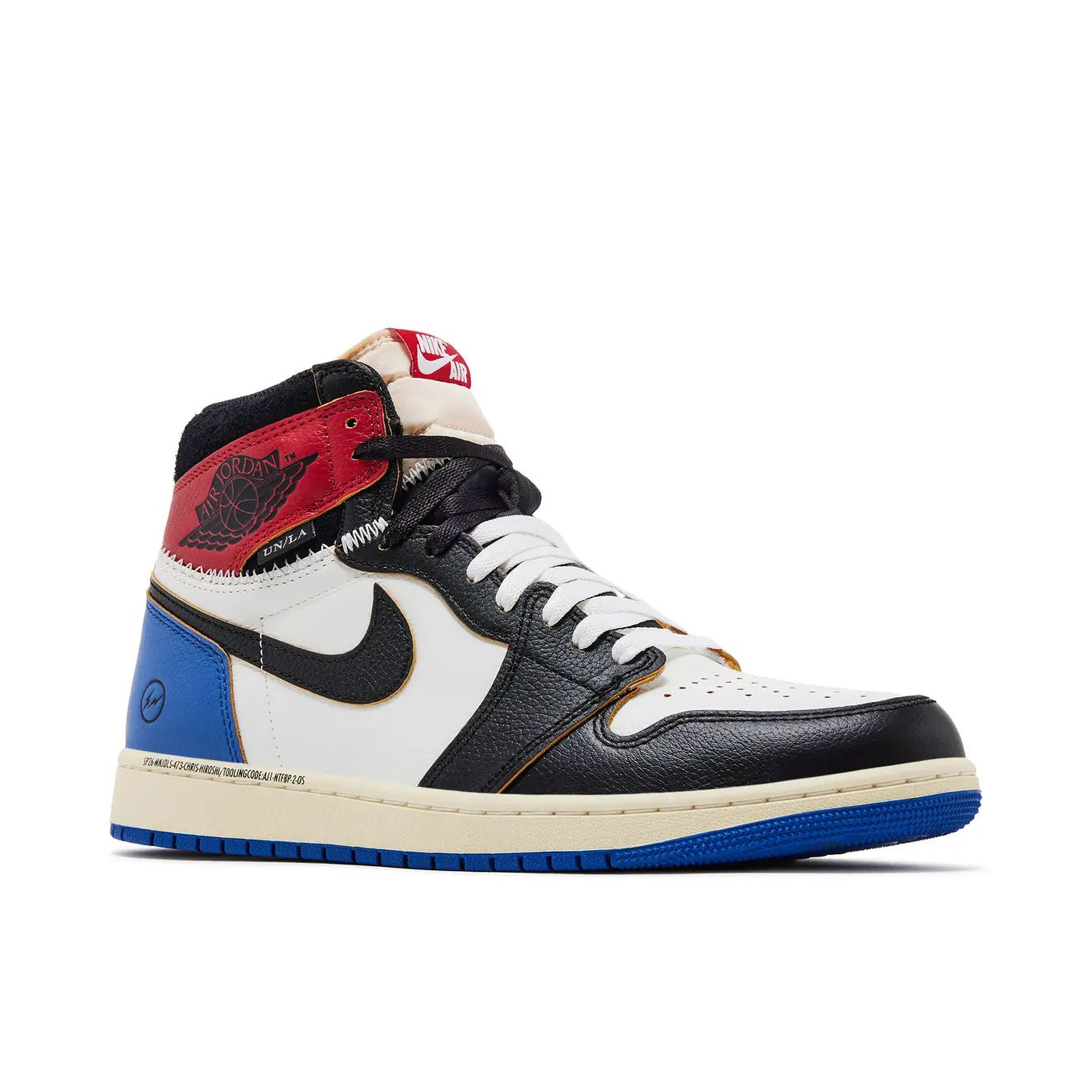 Air Jordan 1 Retro High OG SP Fragment x Union LA Varsity Red Sport Royal