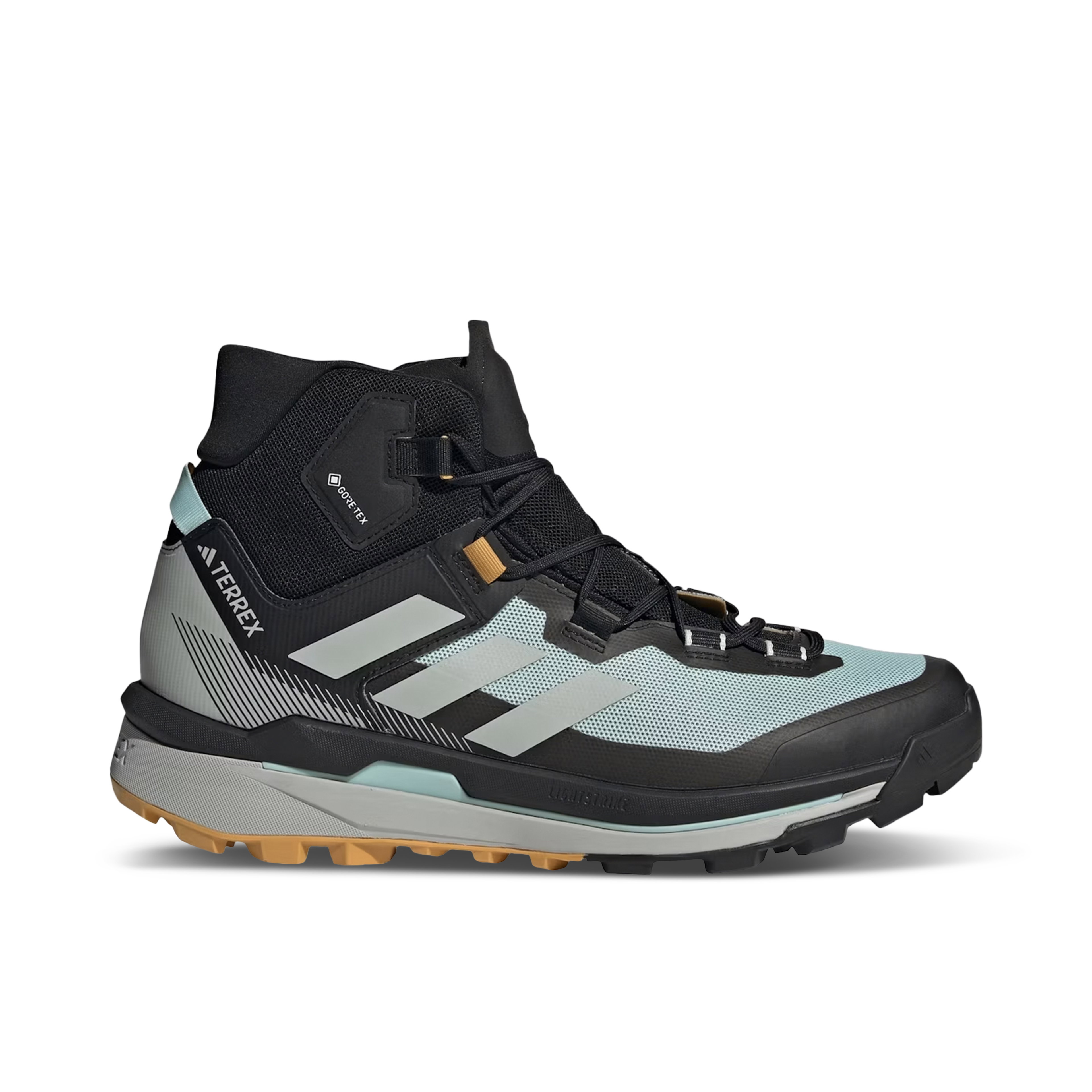 Adidas Terrex Skychaser Tech Gore-Tex Semi Flash Aqua Core Black Preloved Yellow