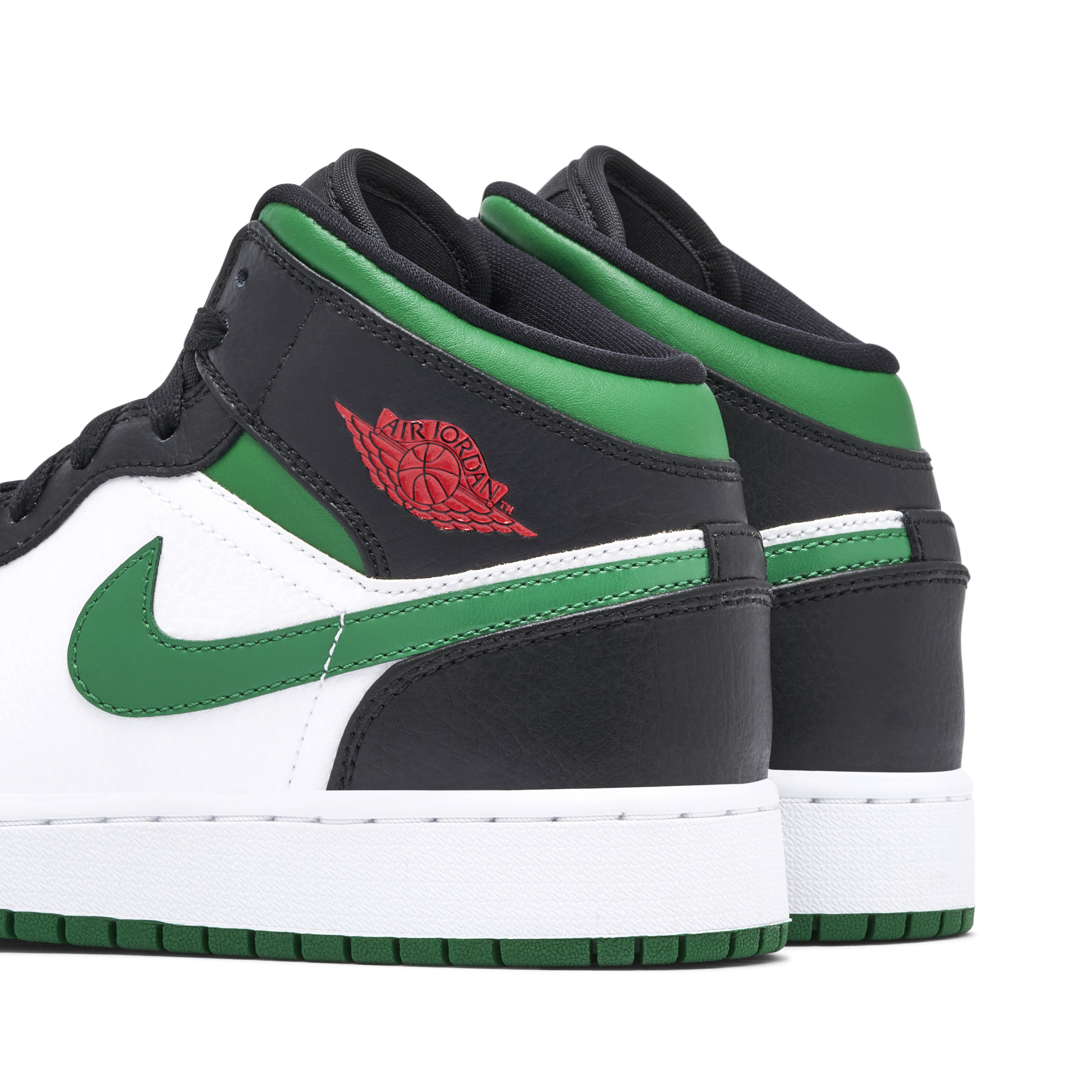 靴/バッグ NIKE AIR JORDAN 1 MID PINE GREEN Air Jordan 1 Mid Pine Green GS | 554725-067 | Laced