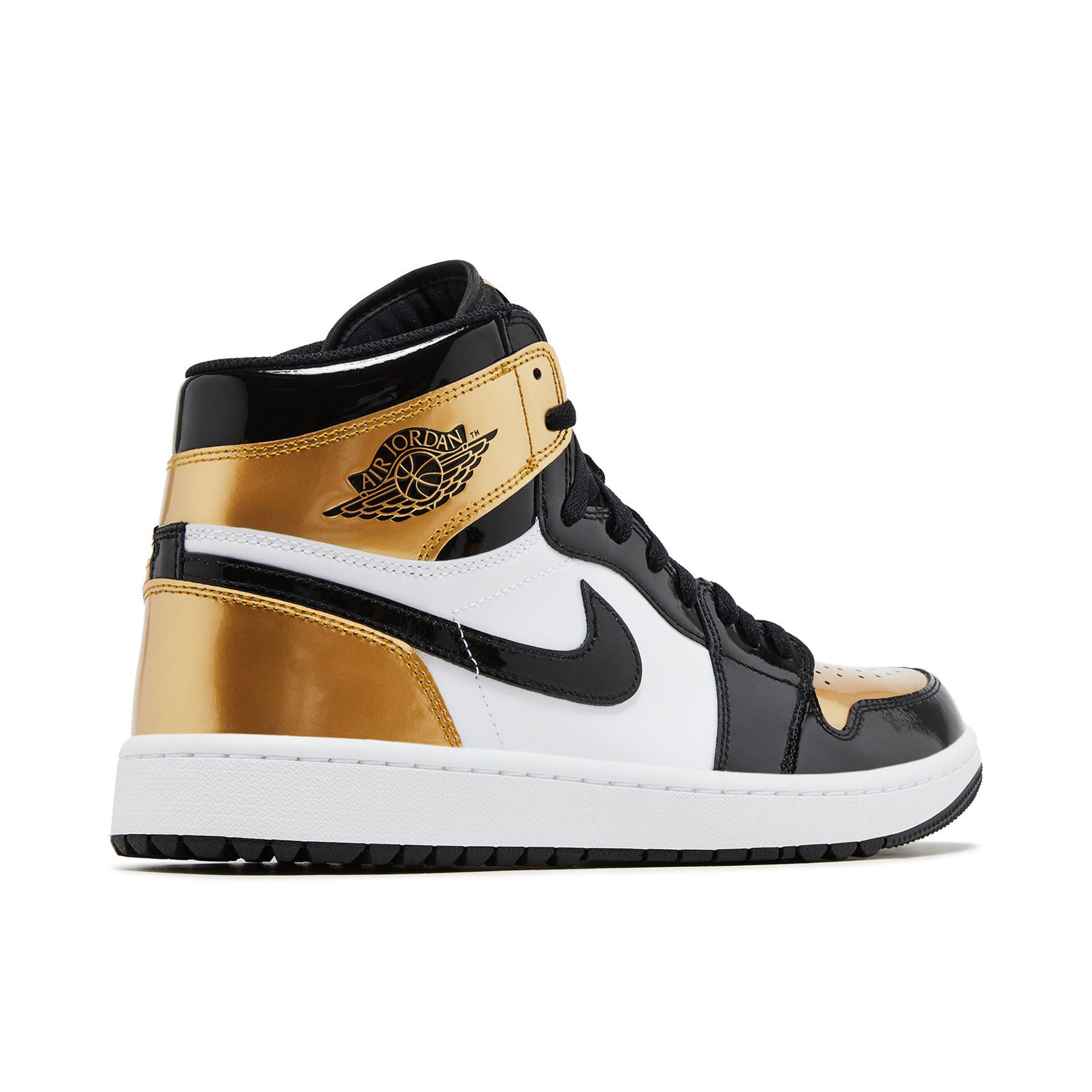 Air Jordan 1 Retro High Golf Patent Gold Toe