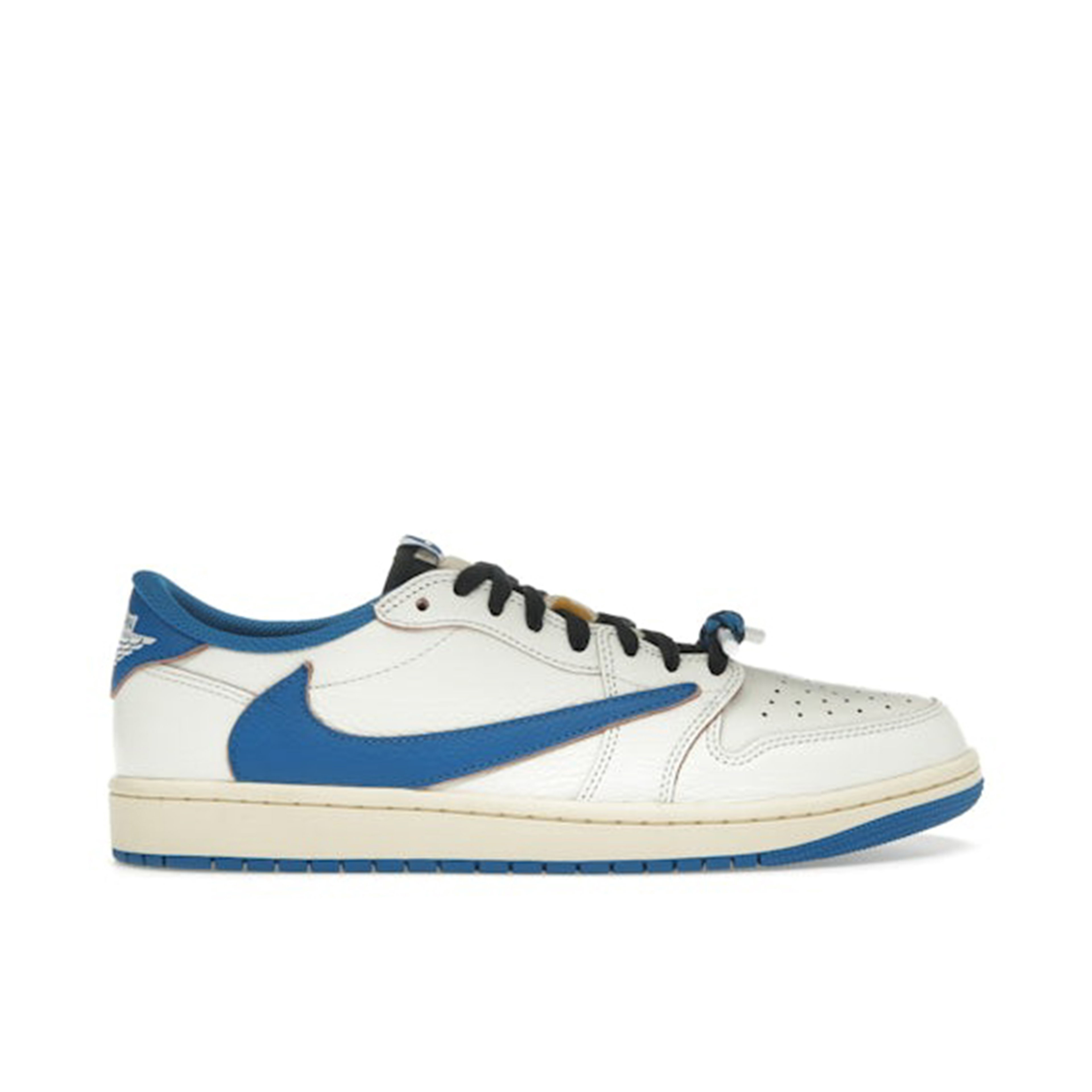 Air Jordan 1 Retro Low OG SP Fragment x Travis Scott Sail Military Blue