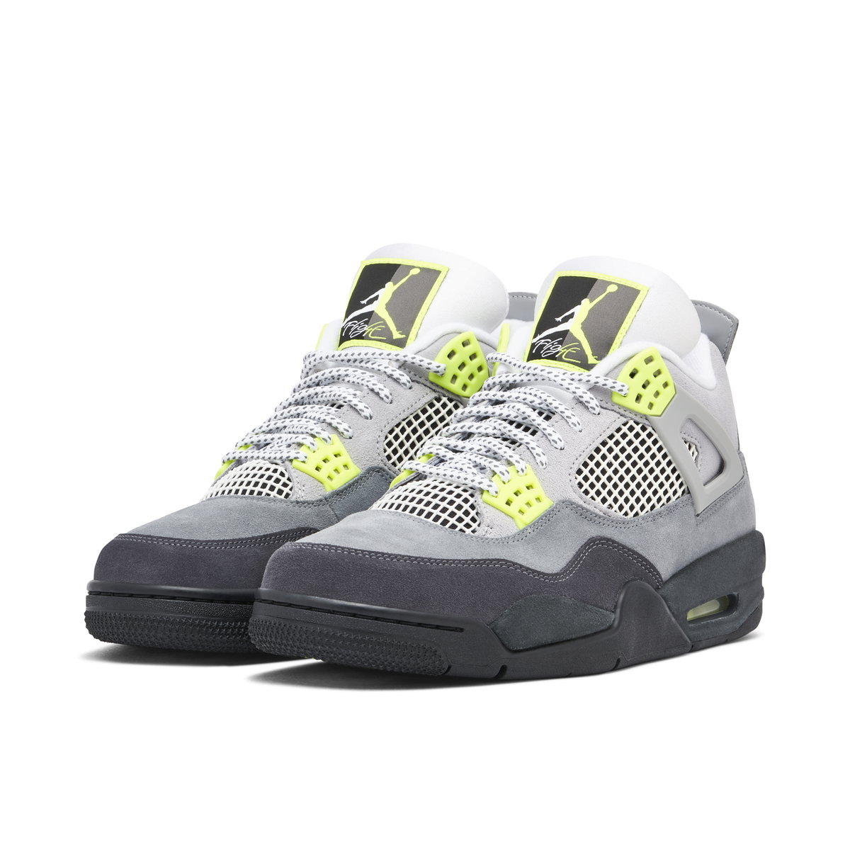 Air Jordan 4 95 Neon Grey SE | CT5342-007 | Laced display picture 3