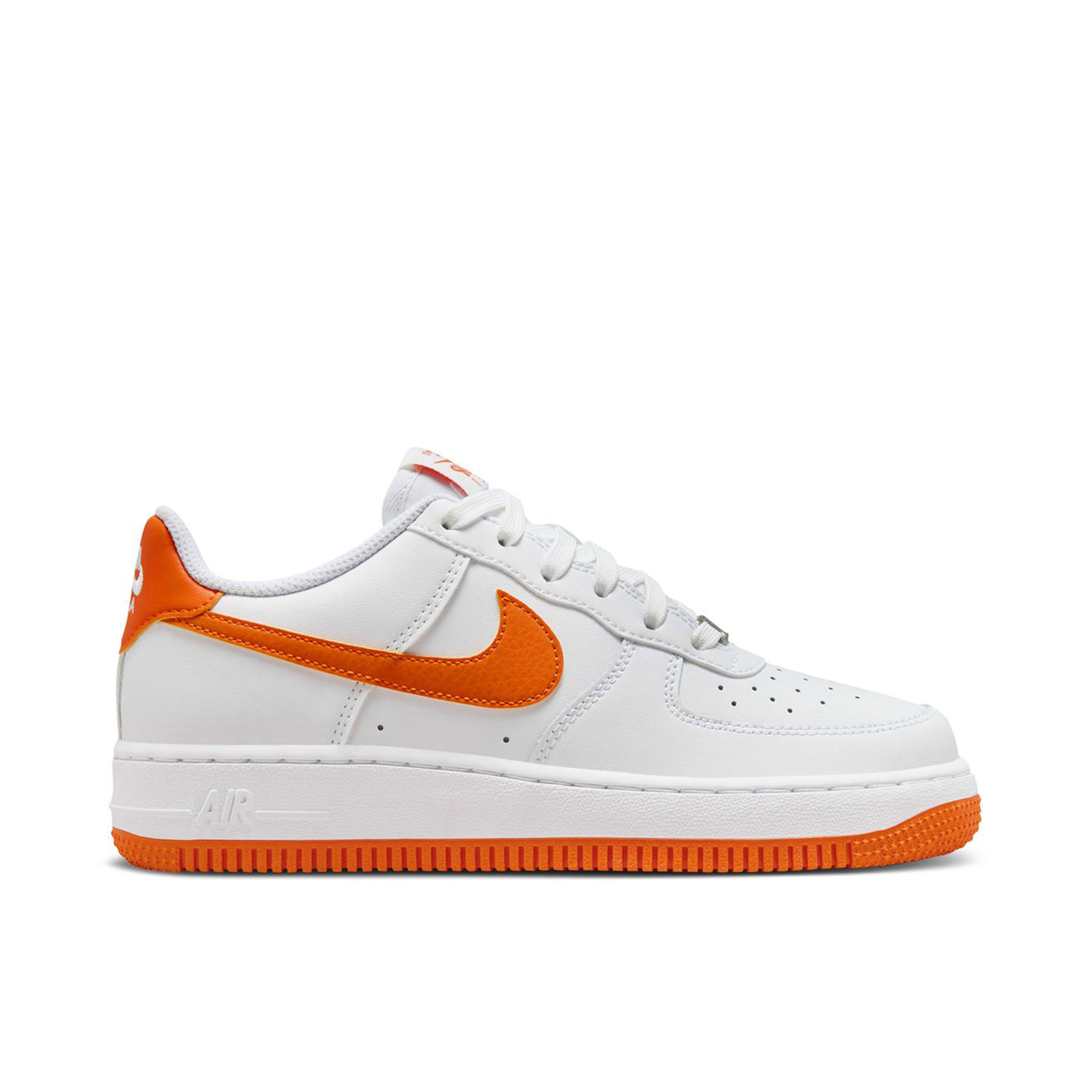 Nike Air Force 1 Low White Safety Orange GS