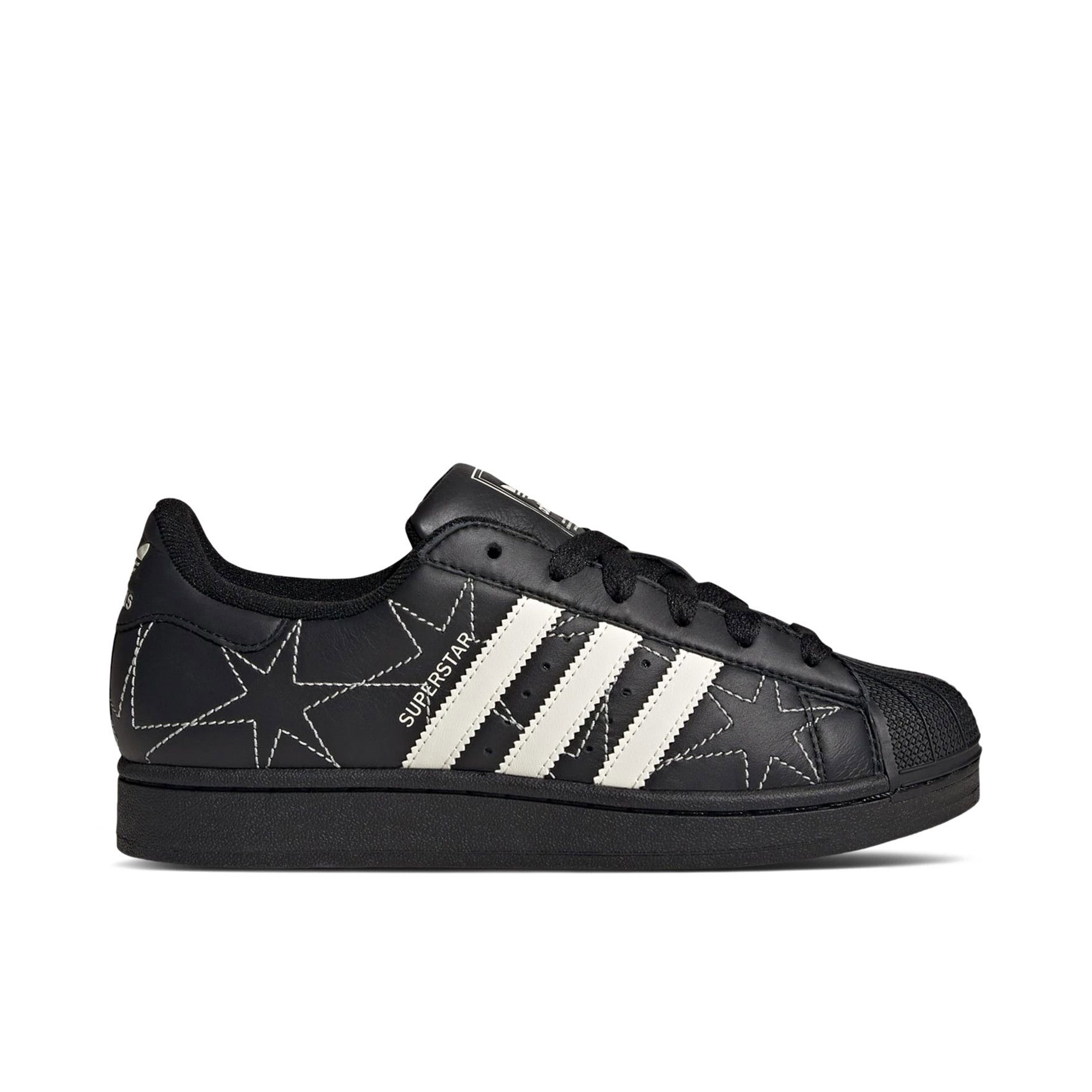 Adidas Superstar II Black Cream White Stars Womens