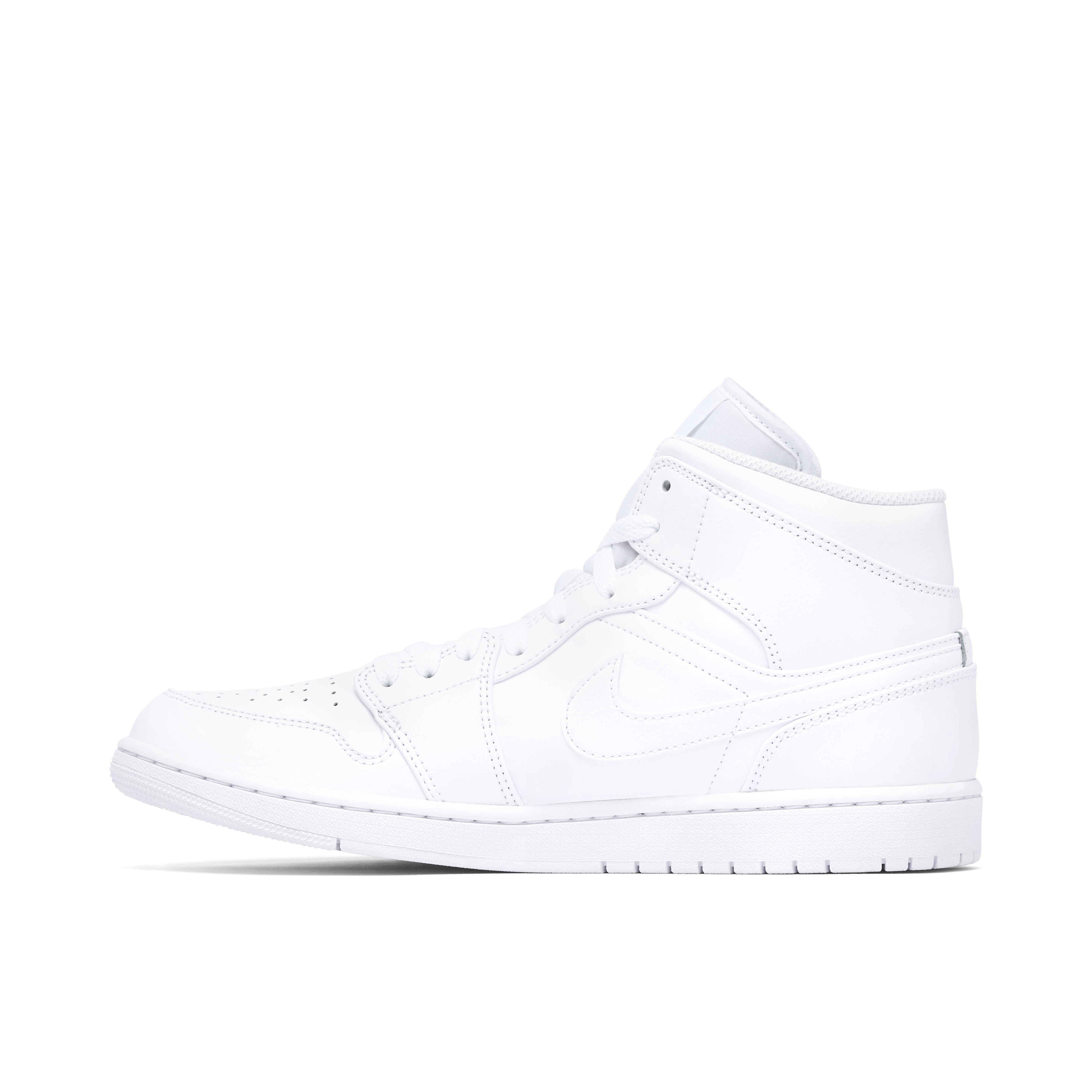 Air Jordan 1 Mid Triple White | 554724-136 | Laced