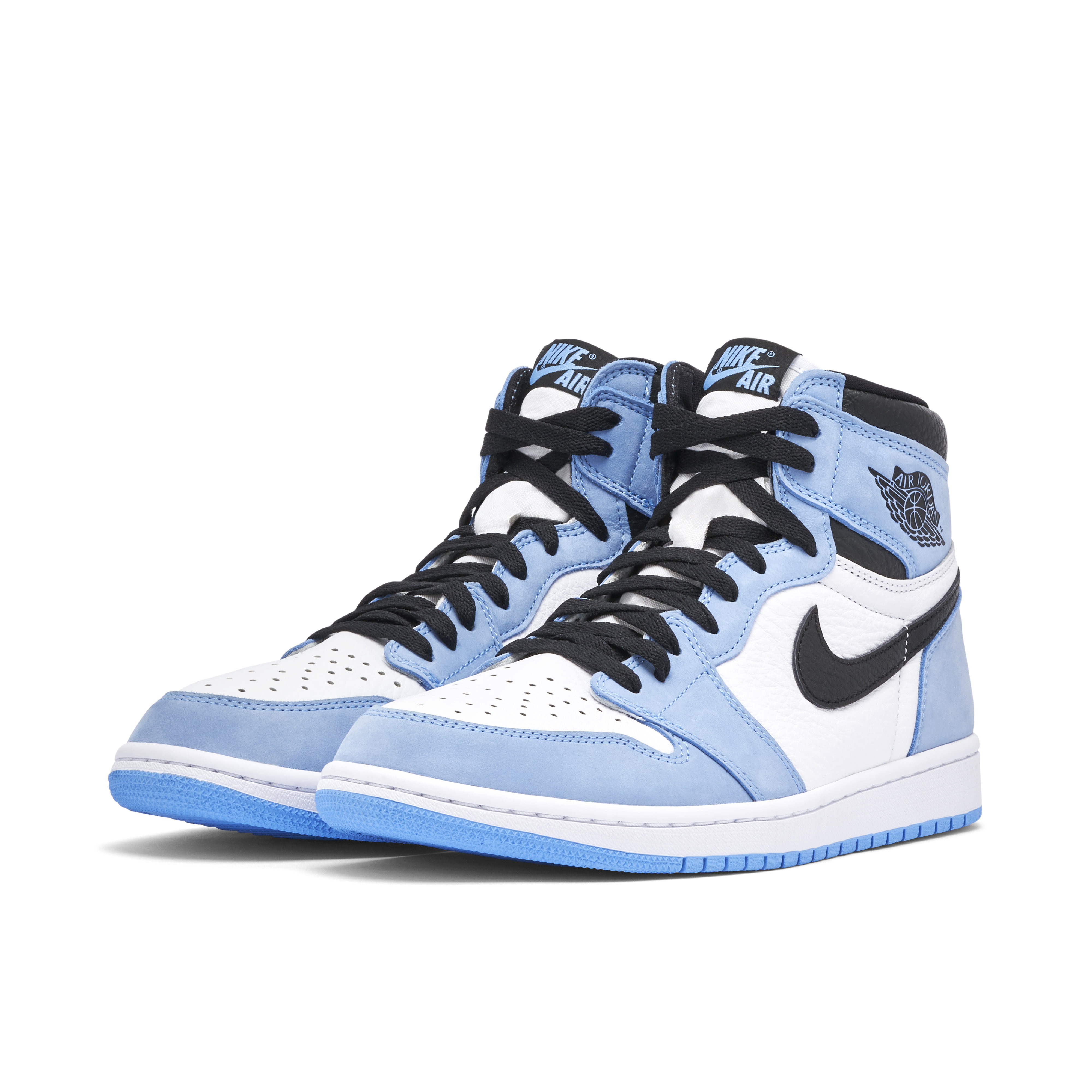 Air Jordan 1 Retro High White University Blue Black | 555088-134