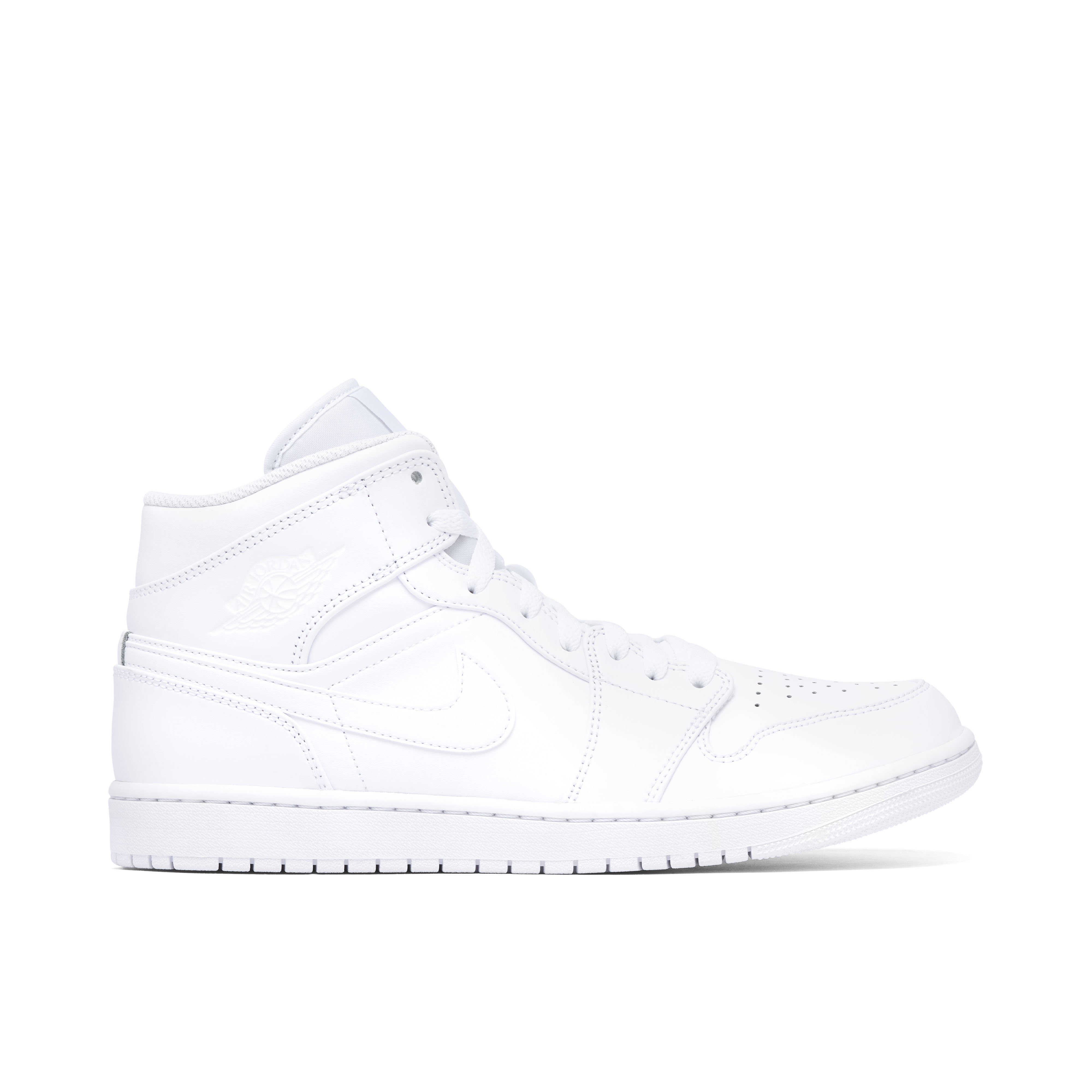 Air Jordan 1 Mid Triple White | 554724-136 | Laced