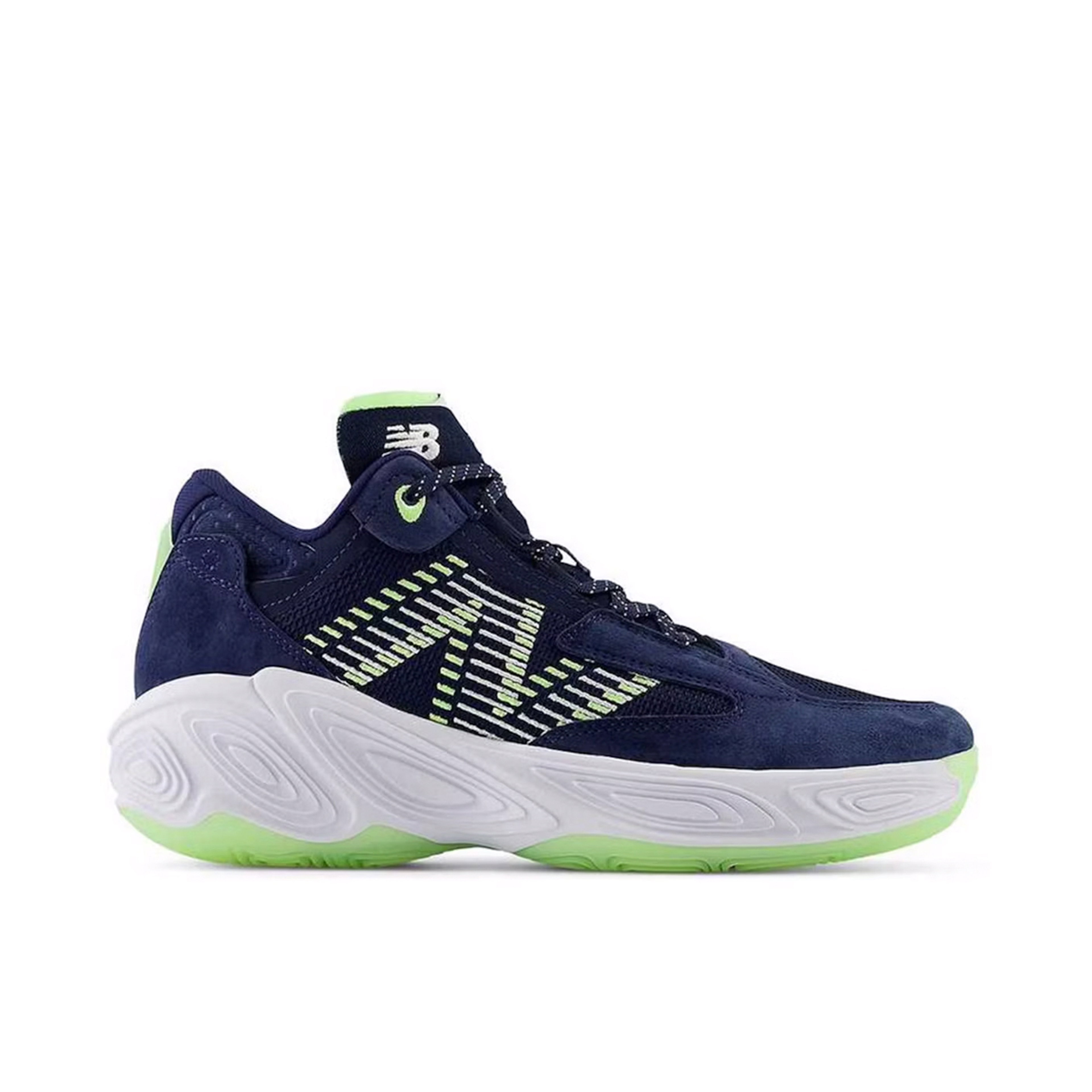 New Balance Fresh Foam BB v2 Navy Bleached Lime Glow
