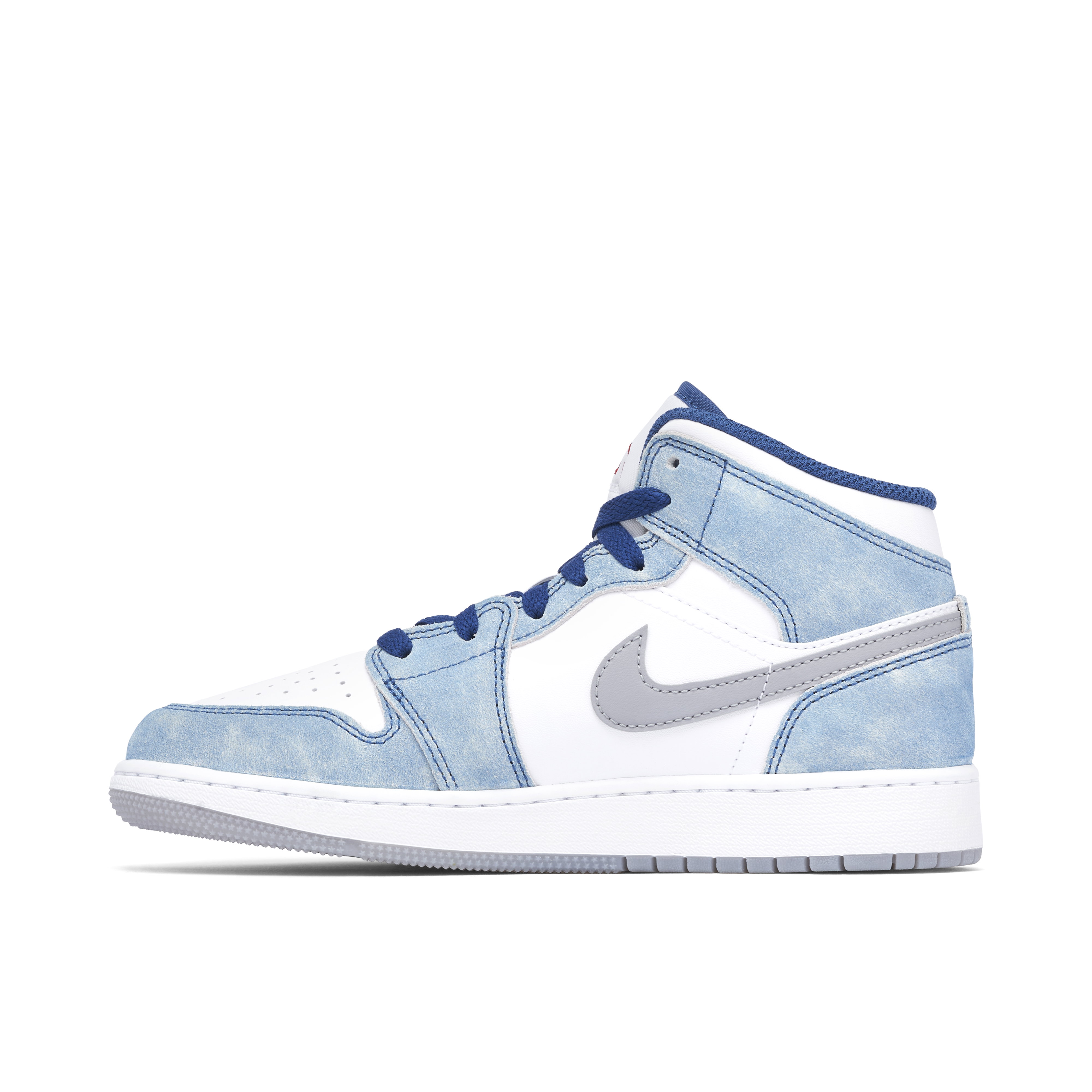 Air Jordan 1 Mid SE French Blue Fire Red GS | DR6235-401 | Laced