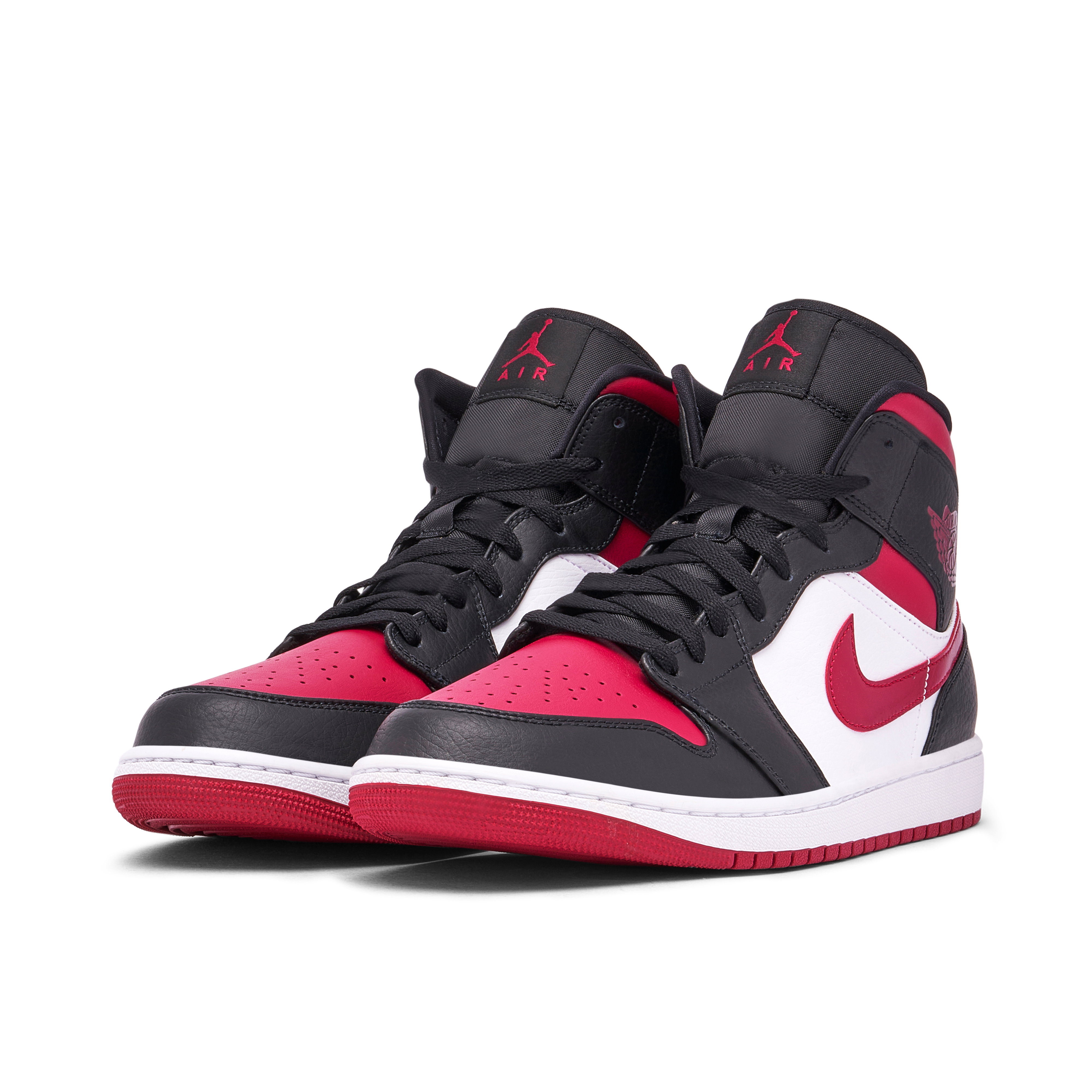 新品　NIKE AIR JORDAN 1 BRED MID TOE 27cm Air Jordan 1 Mid Bred Toe | 554724-066 | Laced