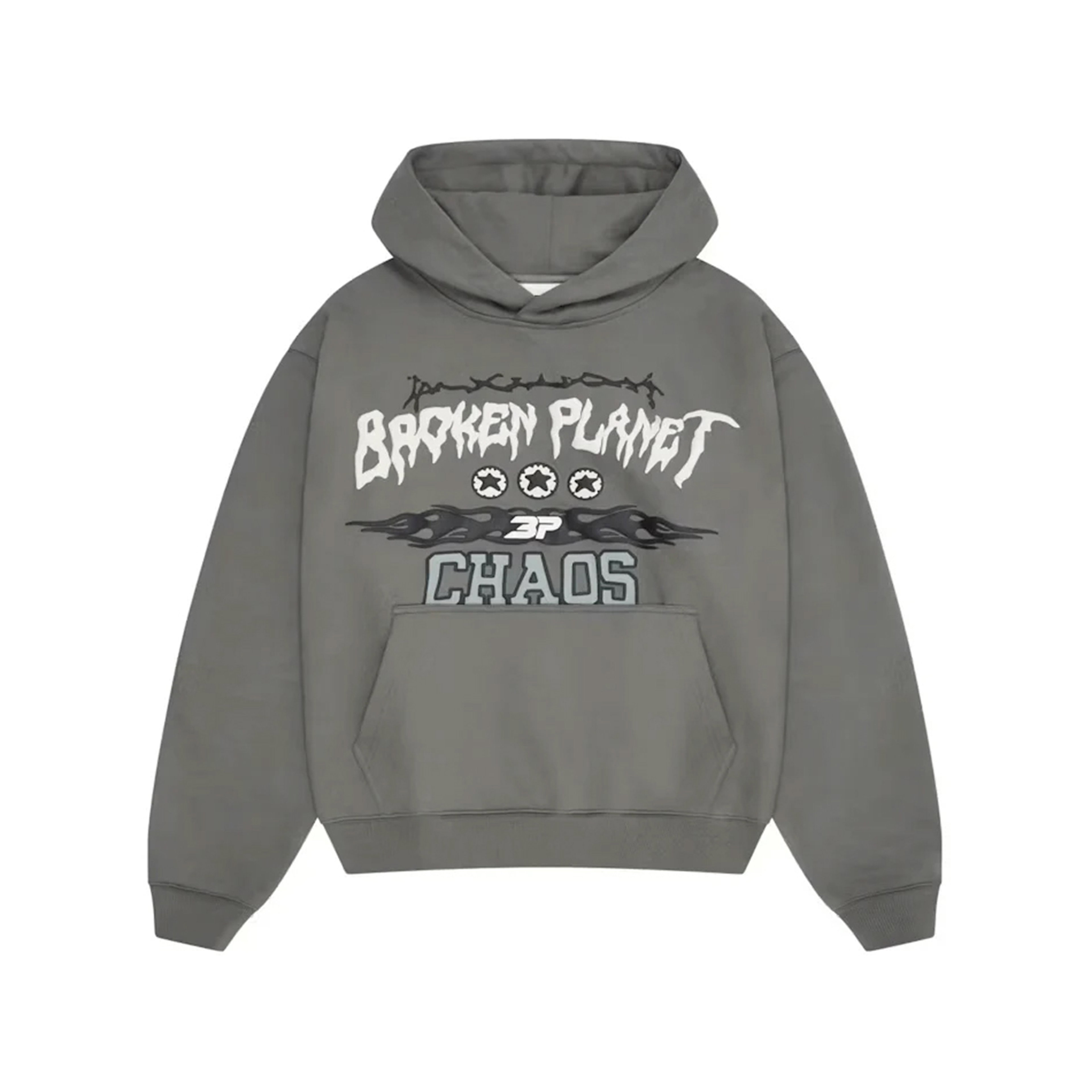 Broken Planet Chaos Hoodie Gunmetal Grey