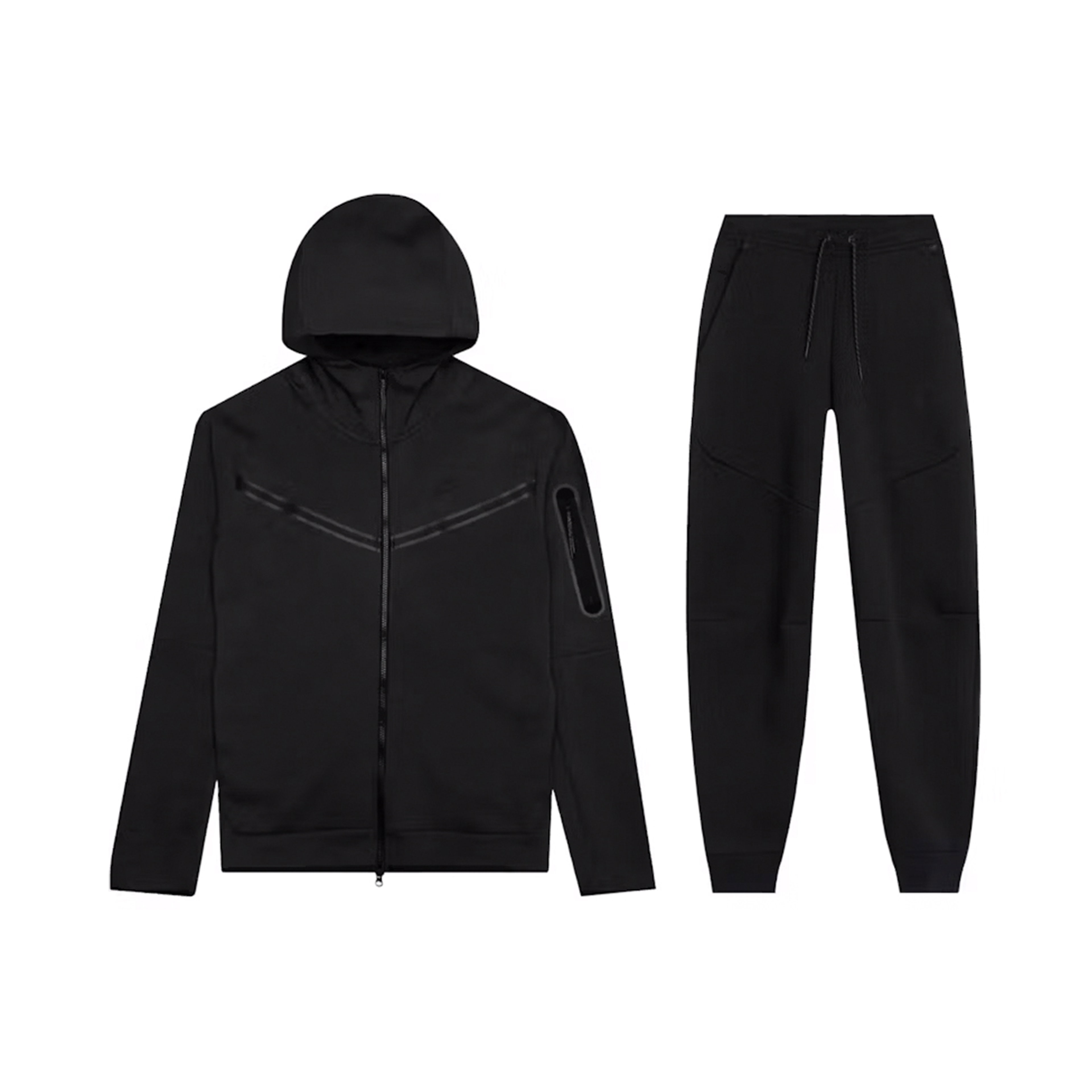 Nike Sportswear Tech Fleece Full-Zip Hoodie & Joggers Set Black