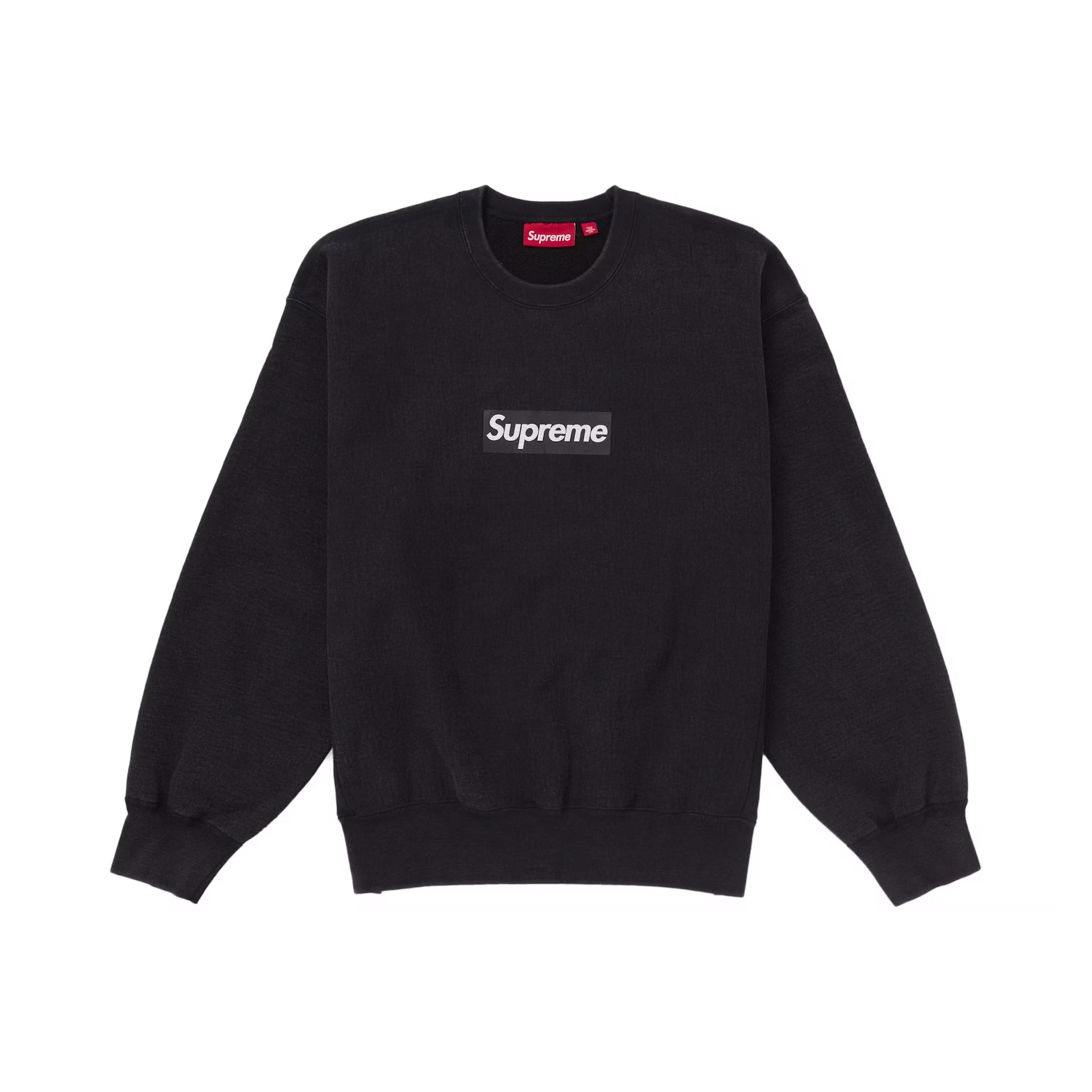 Supreme Washed Box Logo Crewneck Black
