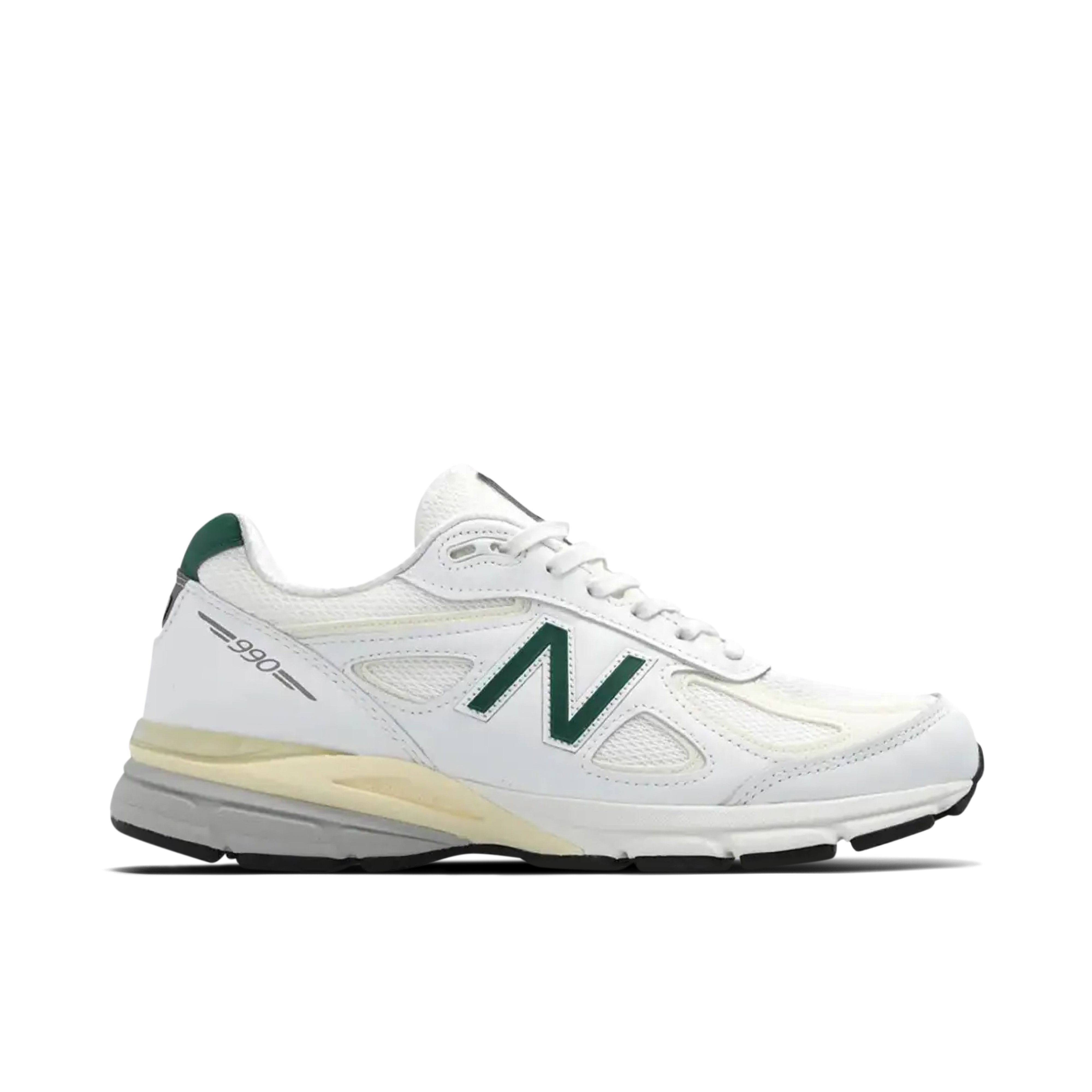 New Balance 990v4 Made in USA White Green | U990TC4 | Laced