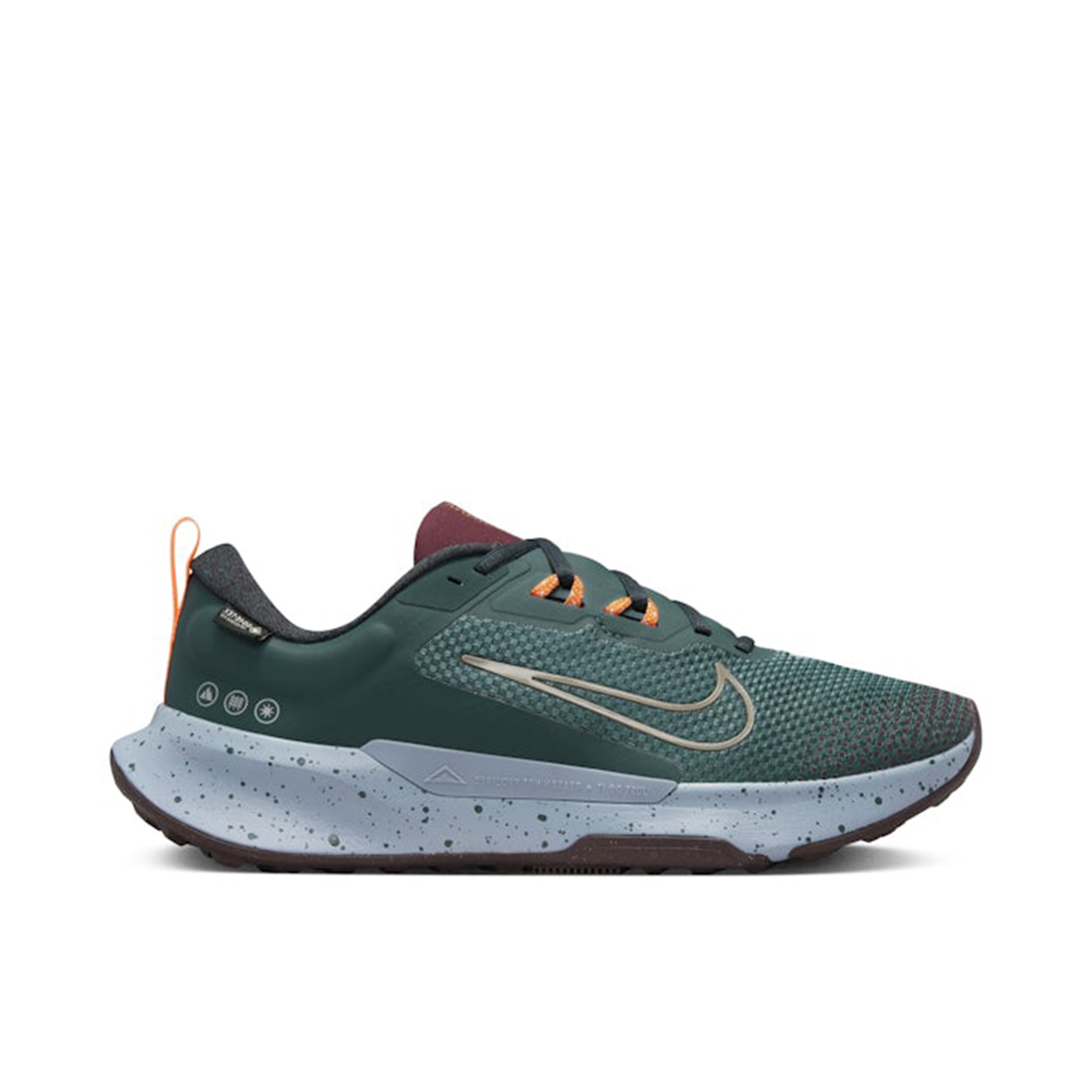 Nike Juniper Trail 2 Gore-Tex Deep Jungle Night Maroon Safety Orange Khaki