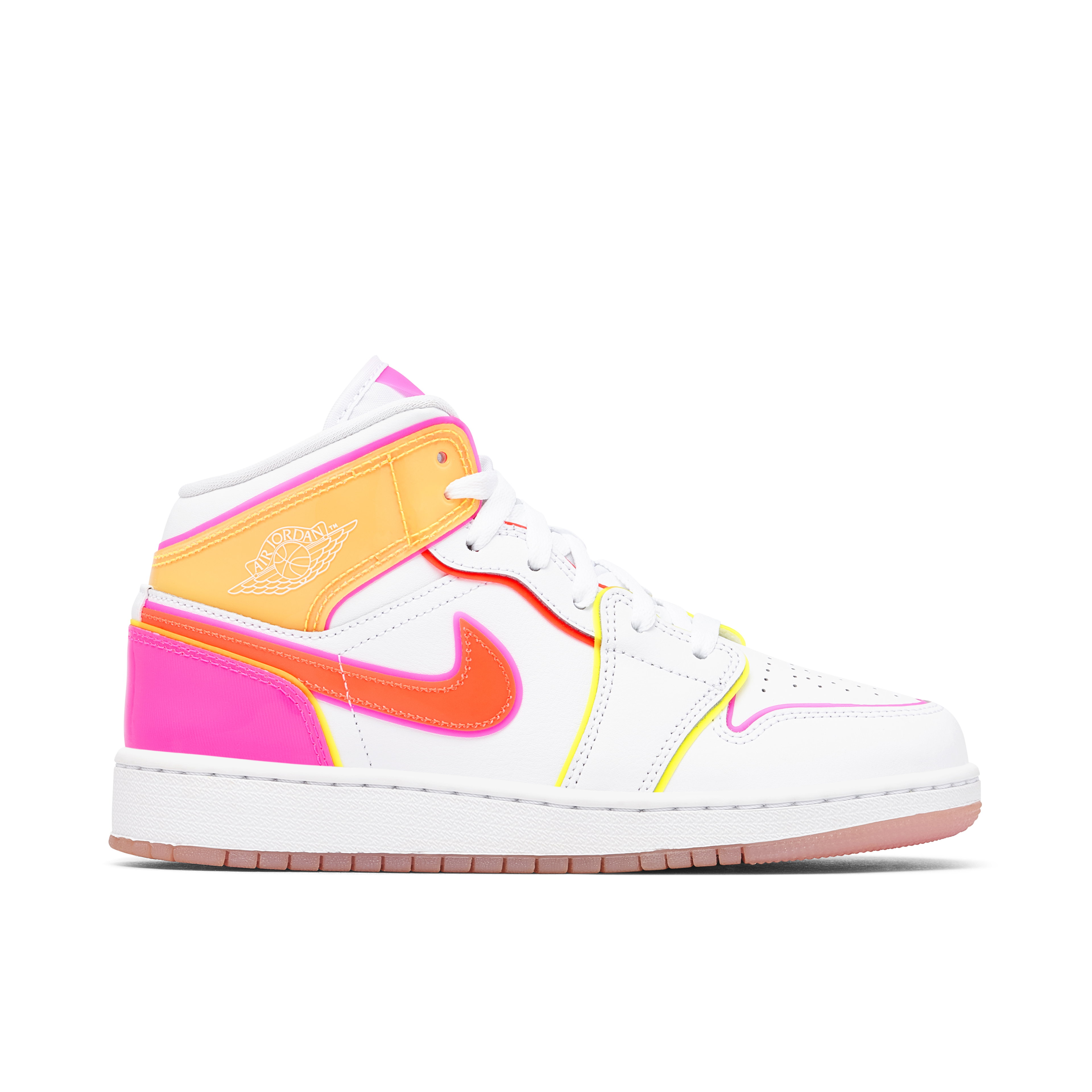 Air Jordan 1 Mid Neon Glow GS
